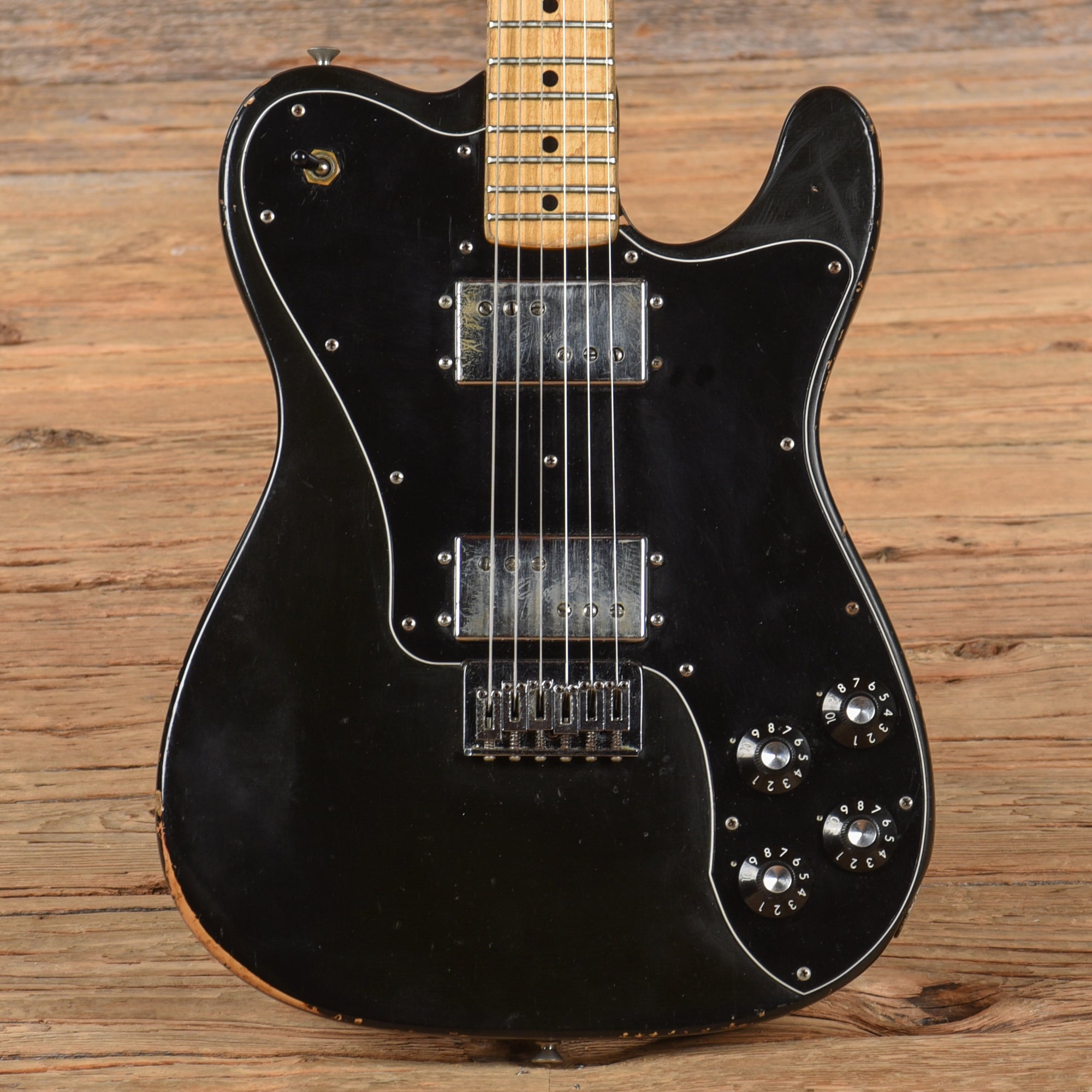 Fender Telecaster Deluxe Black 1975 Electric Guitars / Solid Body