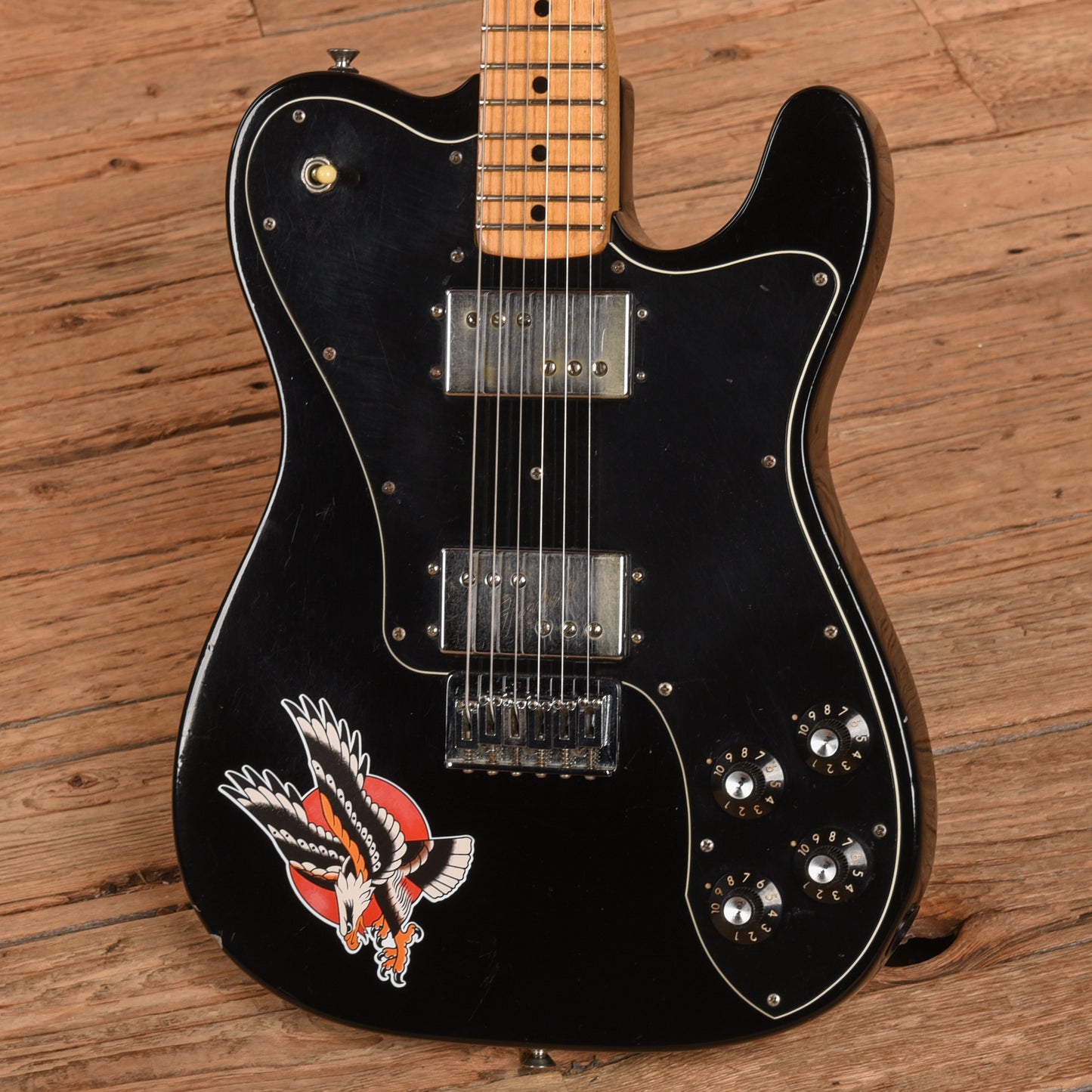 Fender Telecaster Deluxe Black 1975 Electric Guitars / Solid Body