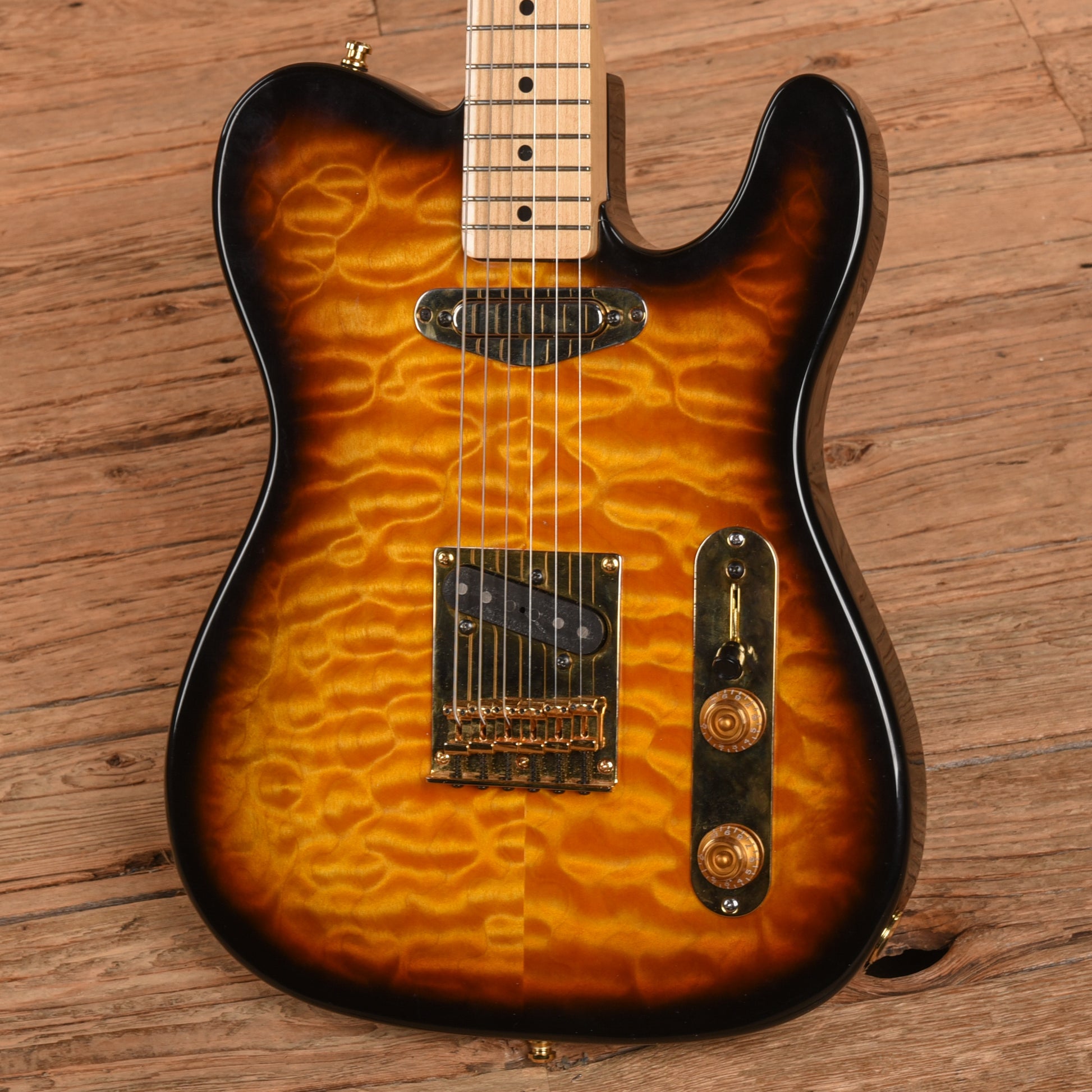 Fender Telecaster MIJ Neck with Unknown Body Sunburst Electric Guitars / Solid Body