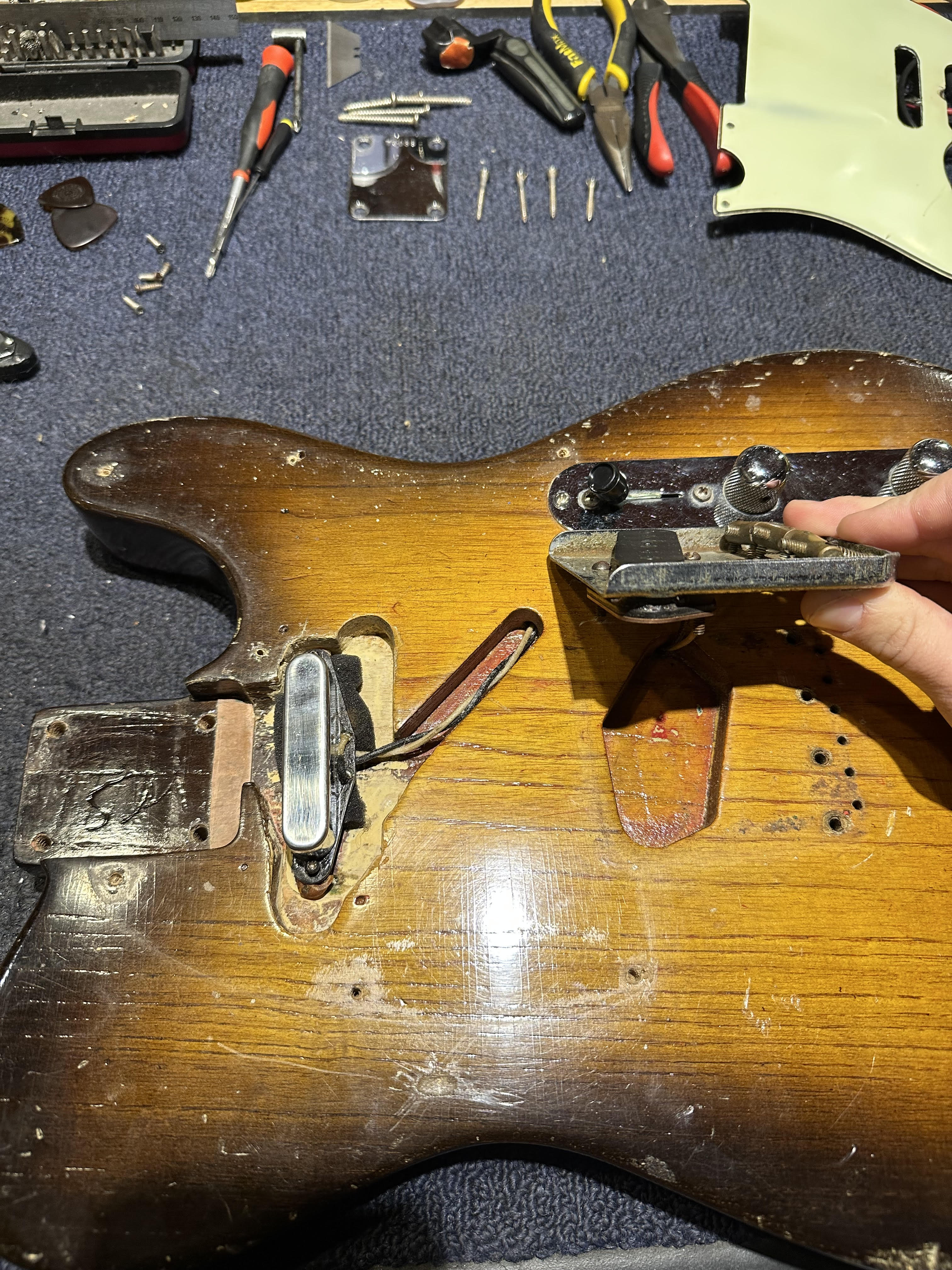 Fender Telecaster Refin Sunburst 1962 Electric Guitars / Solid Body