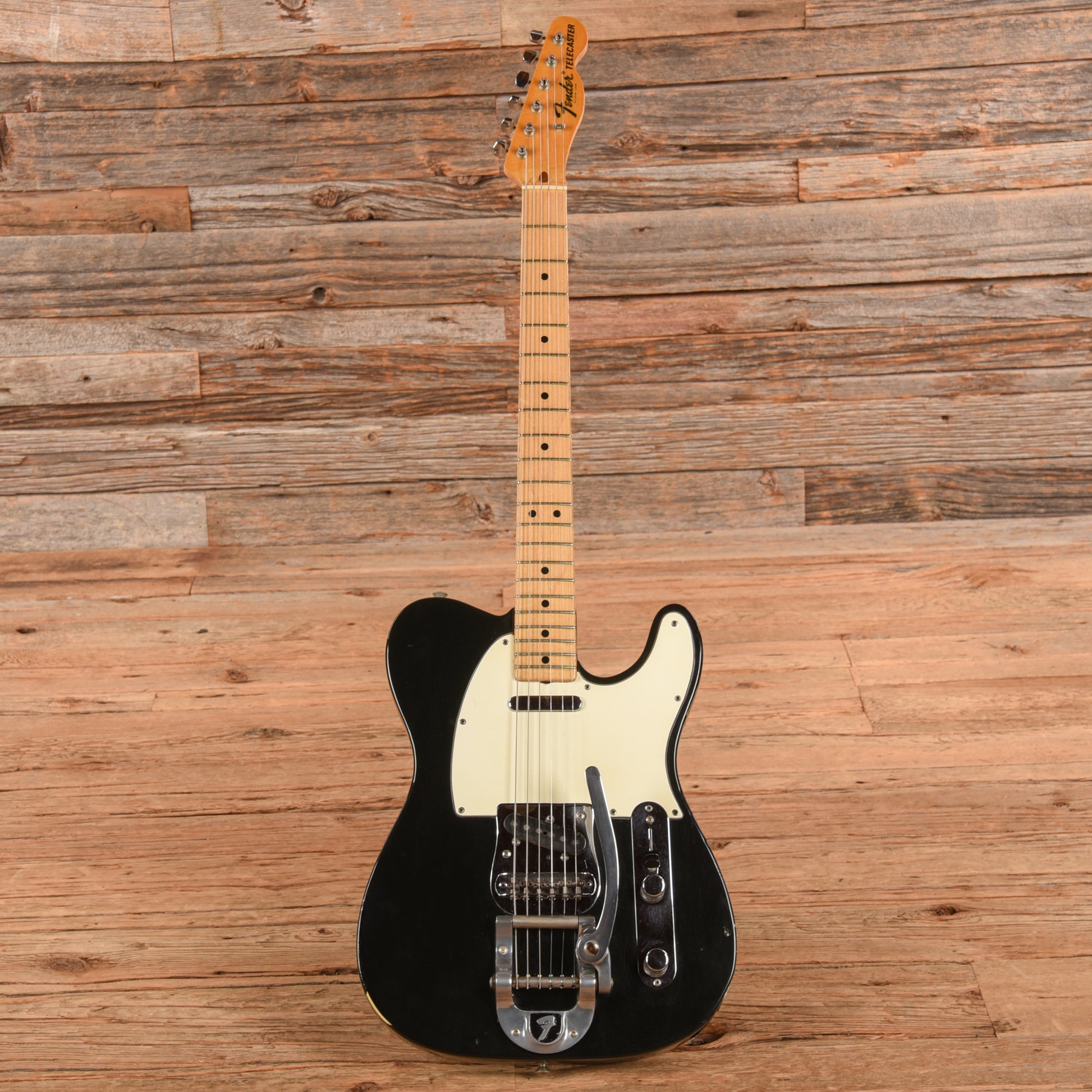 Fender Telecaster w/ Bigsby Black 1969 - Dave Amato of REO Speedwagon Electric Guitars / Solid Body
