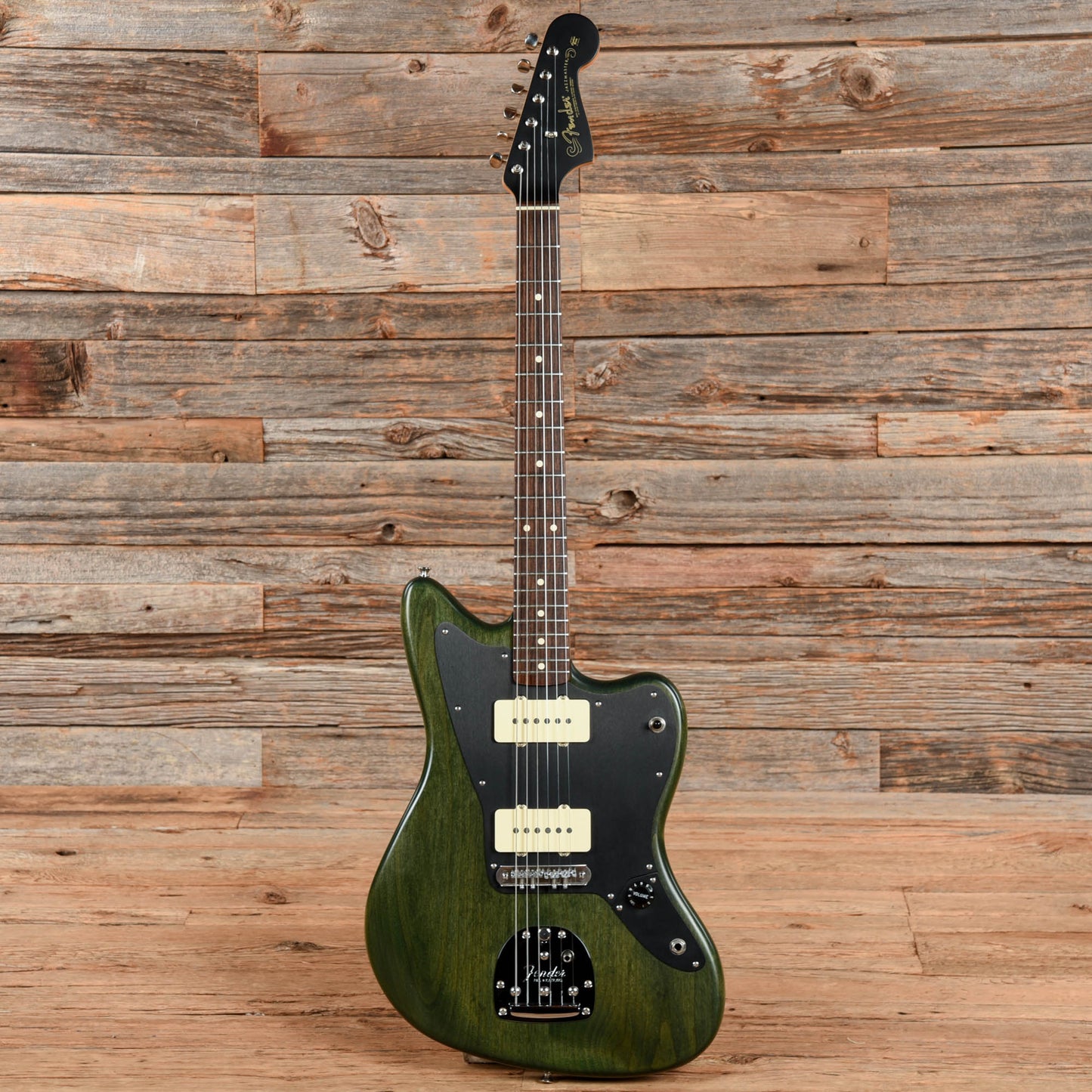 Fender Thurston Moore Signature Jazzmaster Forest Green Transparent 2009 Electric Guitars / Solid Body