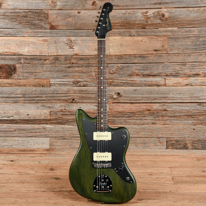 Fender Thurston Moore Signature Jazzmaster Forest Green Transparent 2009 Electric Guitars / Solid Body