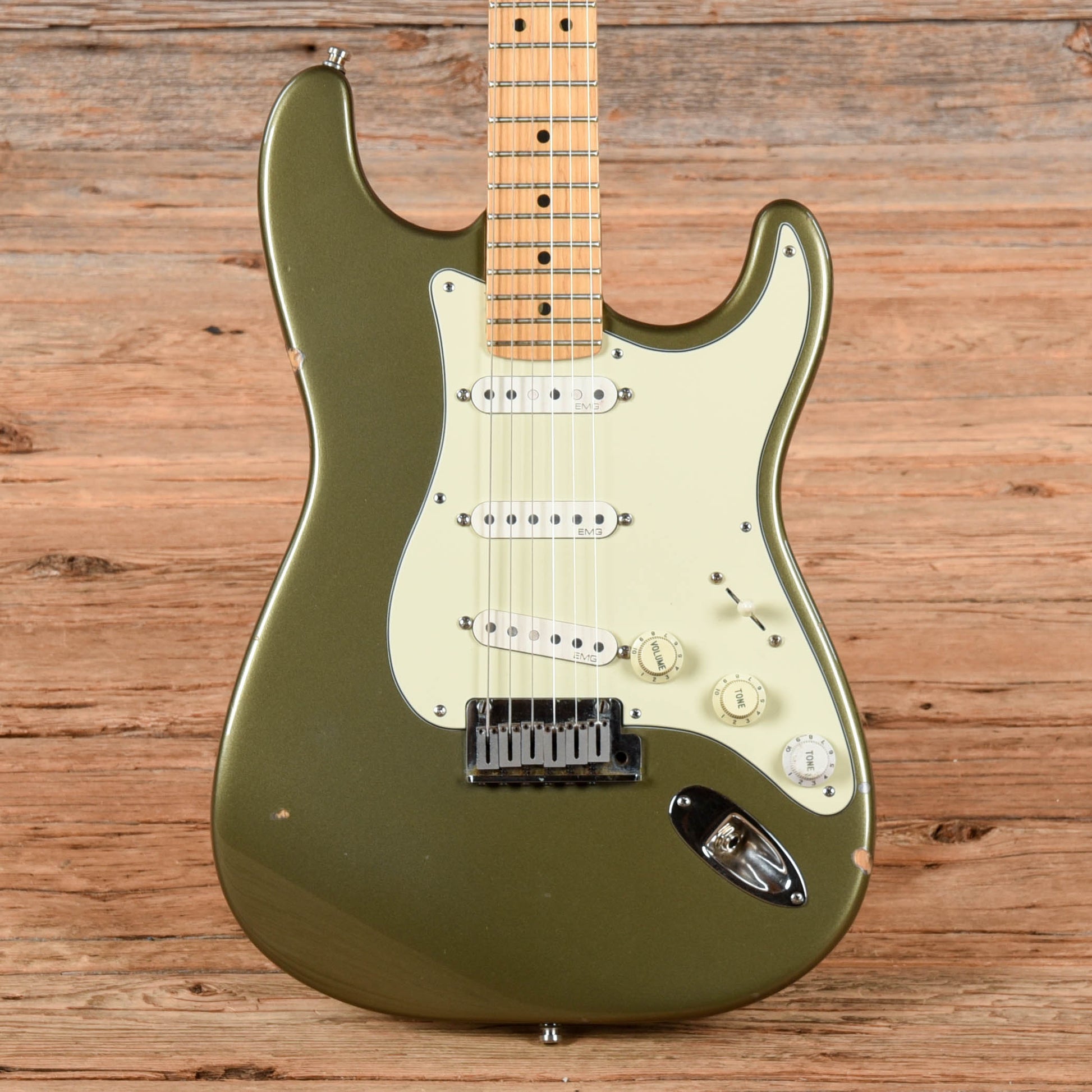 Fender U.S. Lone Star Stratocaster Pewter Green 1996 Electric Guitars / Solid Body