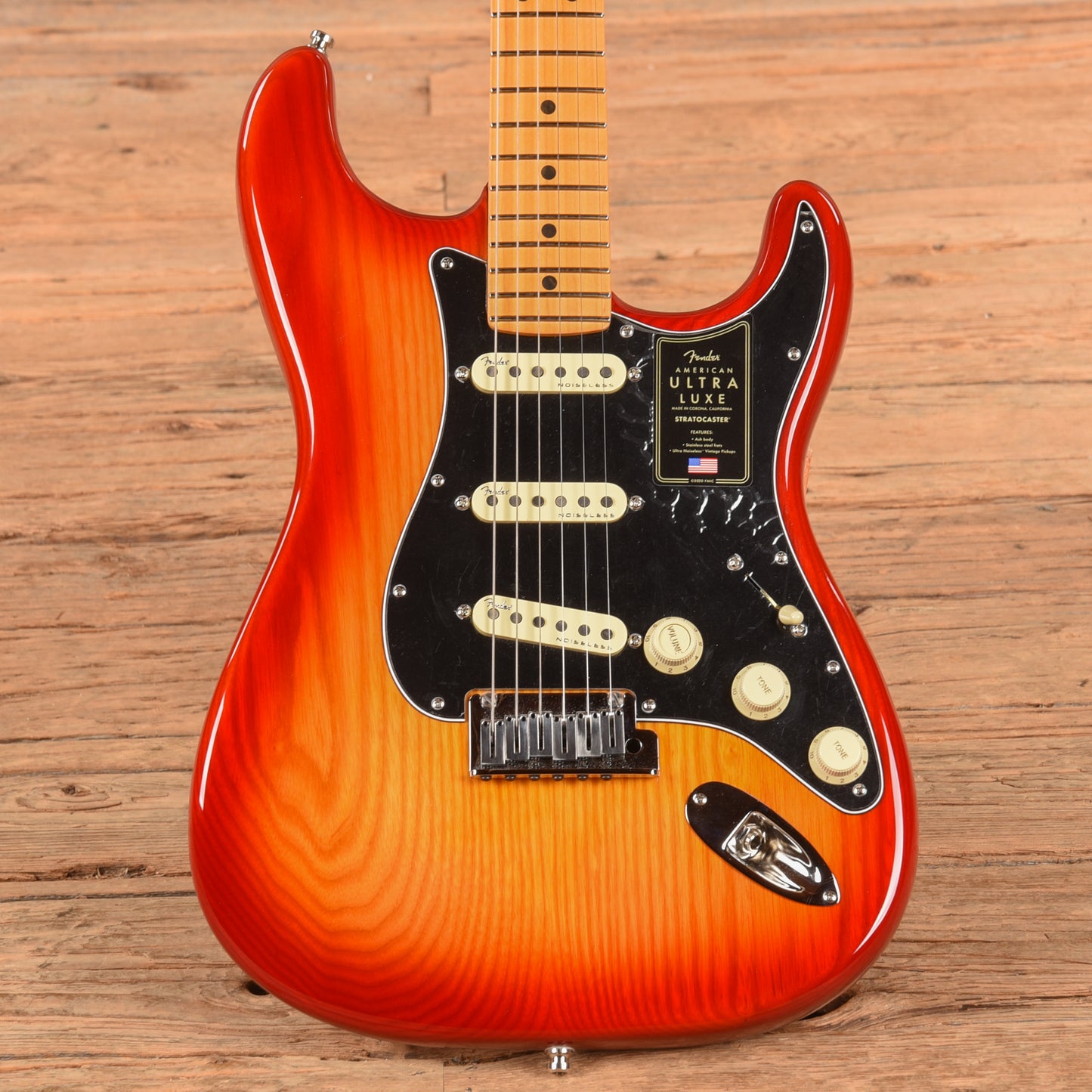 Fender Ultra Luxe Stratocaster Plasma Red Burst 2024 Electric Guitars / Solid Body