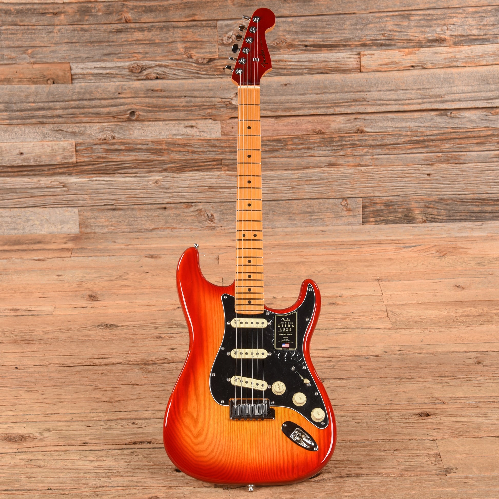 Fender Ultra Luxe Stratocaster Plasma Red Burst 2024 Electric Guitars / Solid Body