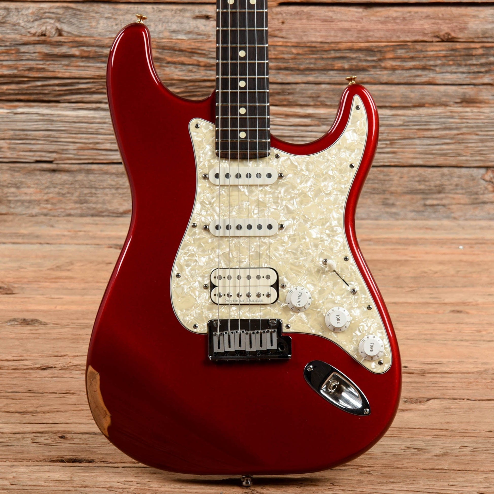 Fender US Lone Star Stratocaster HSS Candy Apple Red 1997 Electric Guitars / Solid Body