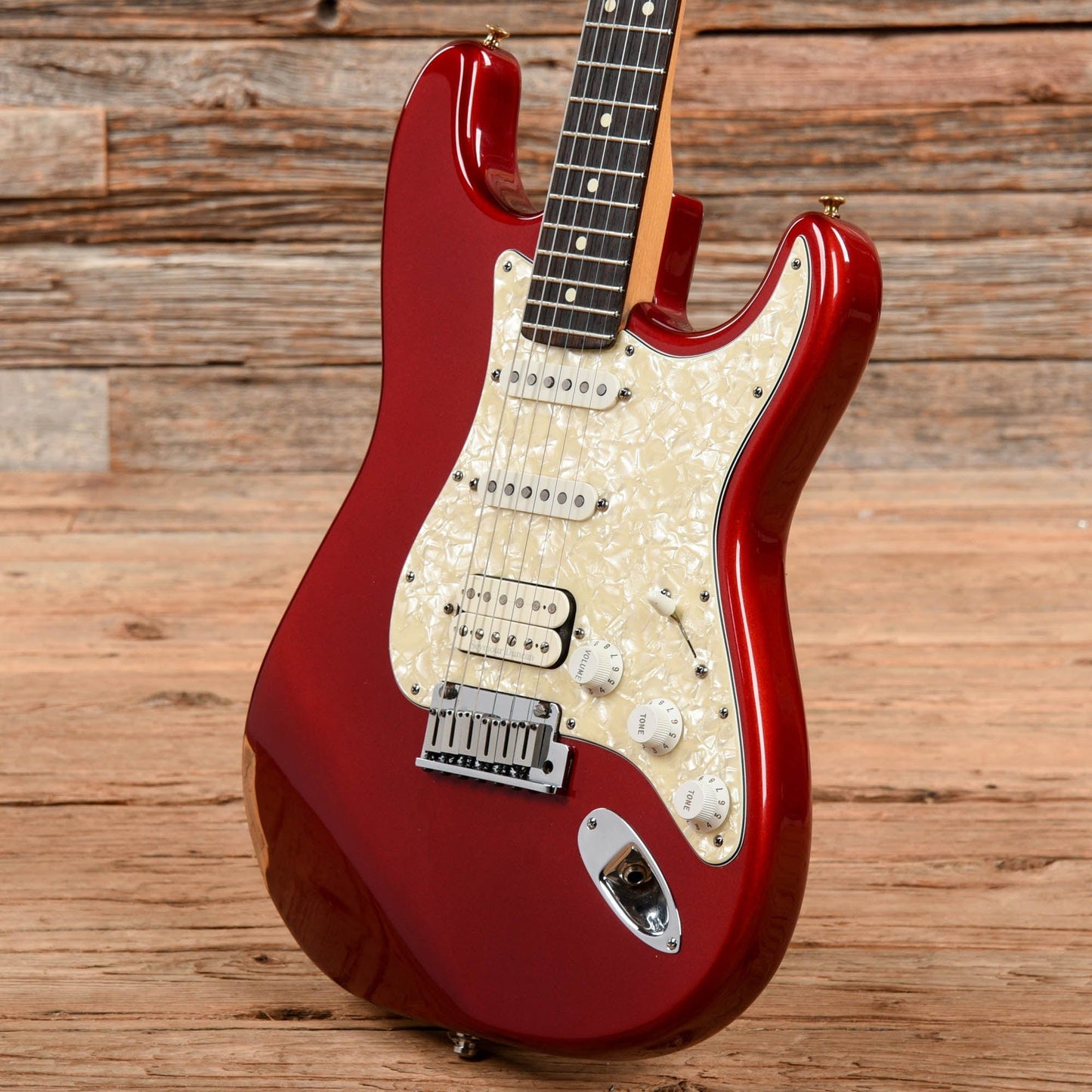Fender US Lone Star Stratocaster HSS Candy Apple Red 1997 Electric Guitars / Solid Body