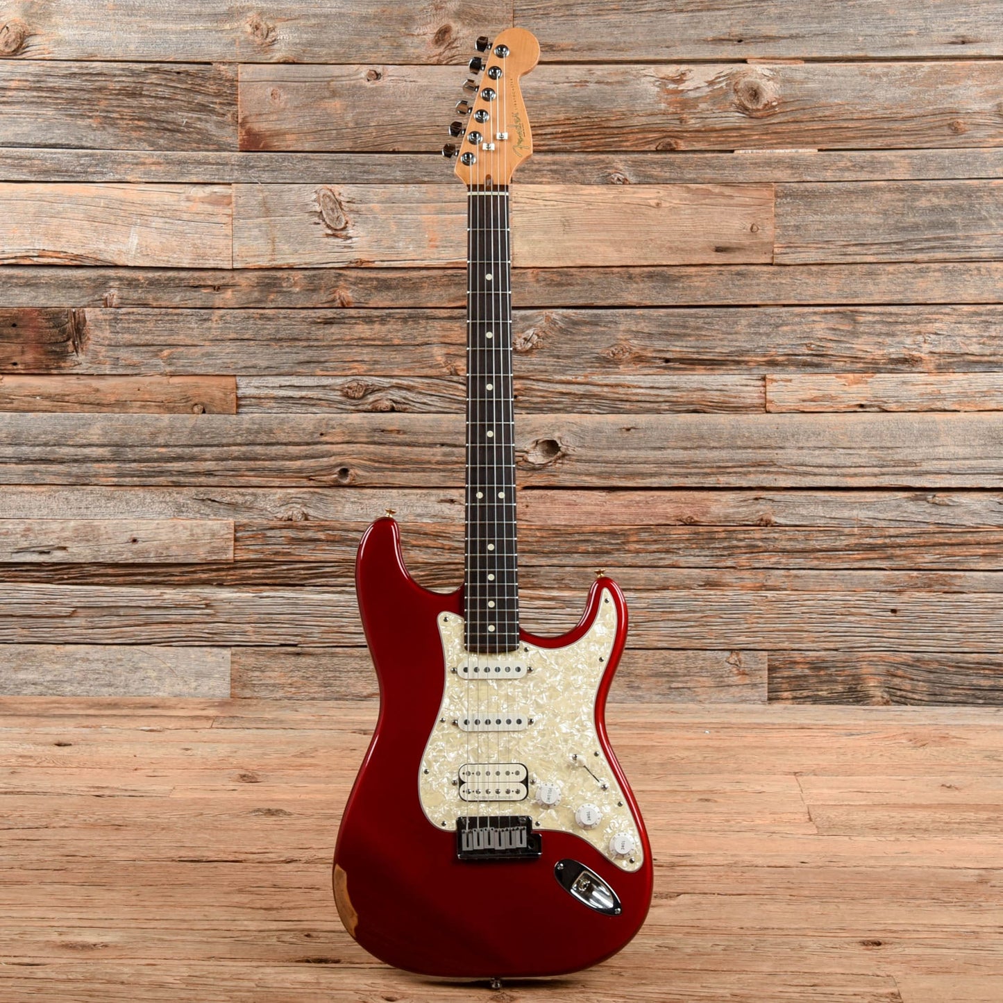 Fender US Lone Star Stratocaster HSS Candy Apple Red 1997 Electric Guitars / Solid Body