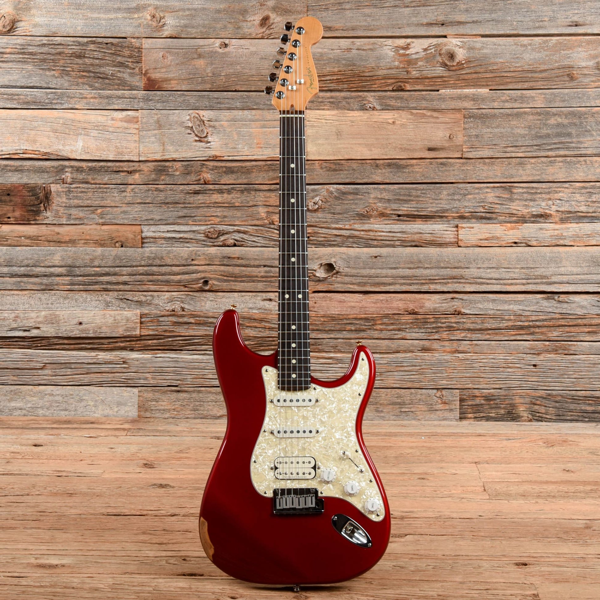 Fender US Lone Star Stratocaster HSS Candy Apple Red 1997 Electric Guitars / Solid Body