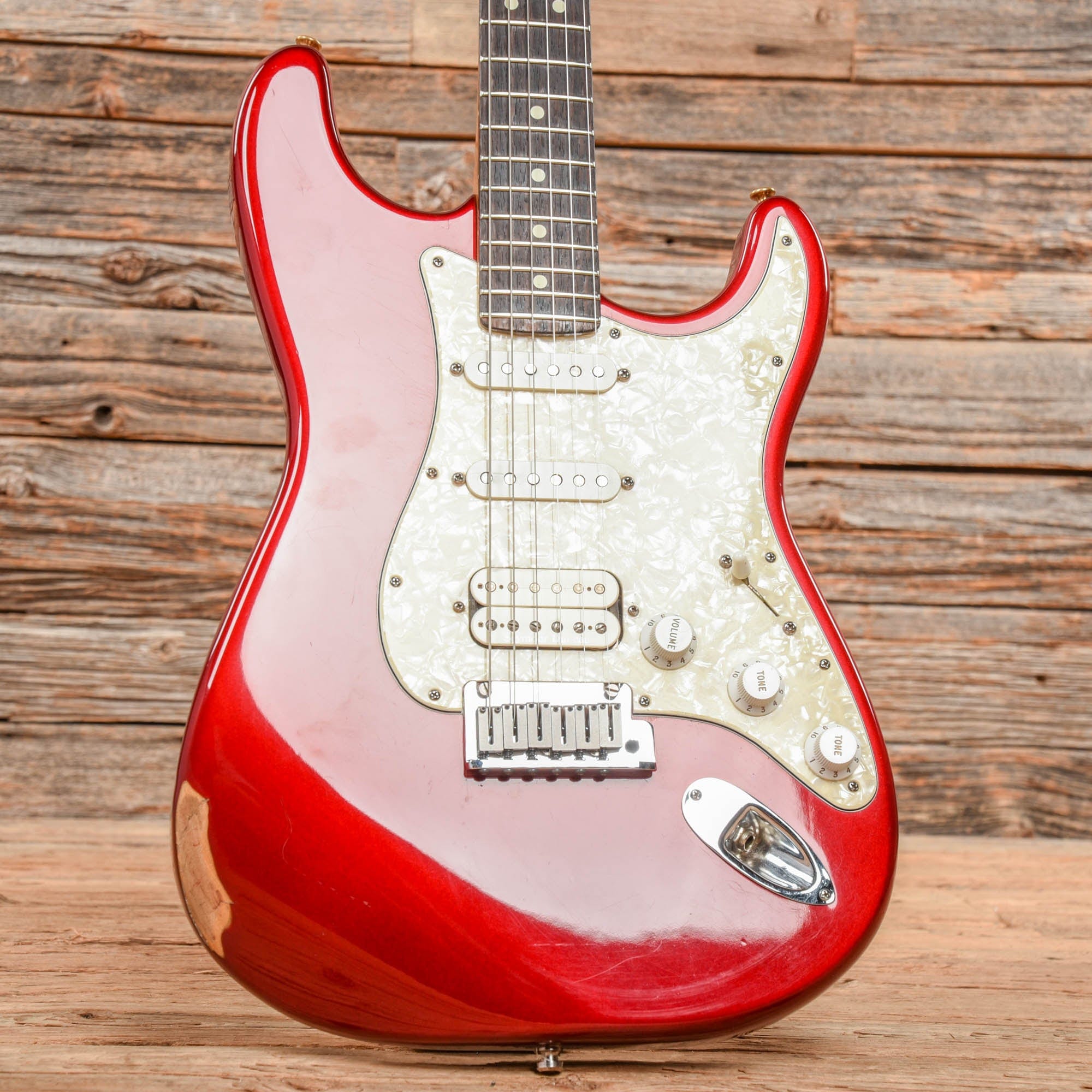 Fender Stratocaster Battipenna Moderno, 11 Fori, Bianco Invecchiato (aged White Moto - Foto 9