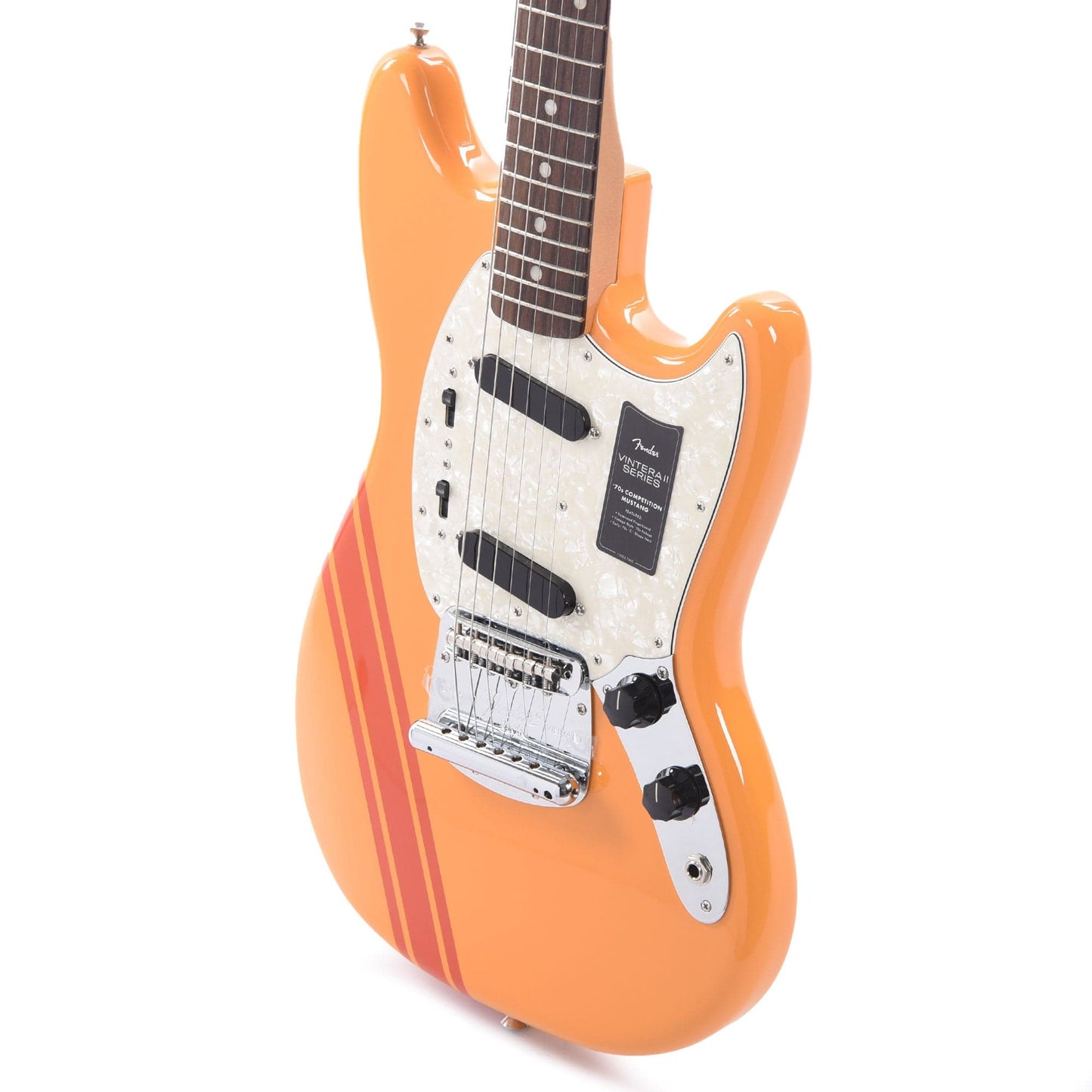 Fender Vintera II 70s Mustang Competition Orange Electric Guitars / Solid Body