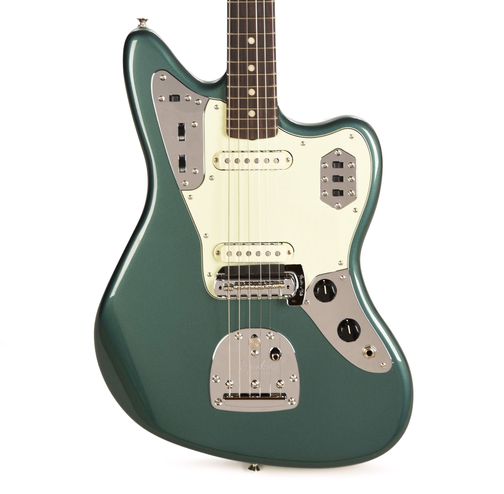 Fender Vintera III Mid '60s Jaguar Sherwood Green Metallic Electric Guitars / Solid Body