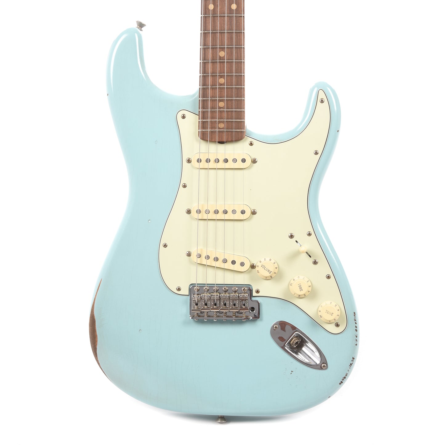 Fender Vintera Road Worn '60s Stratocaster Daphne Blue w/Pure Vintage '59 Pickups Electric Guitars / Solid Body