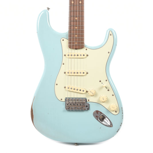 Fender Vintera Road Worn '60s Stratocaster Daphne Blue w/Pure Vintage '59 Pickups Electric Guitars / Solid Body