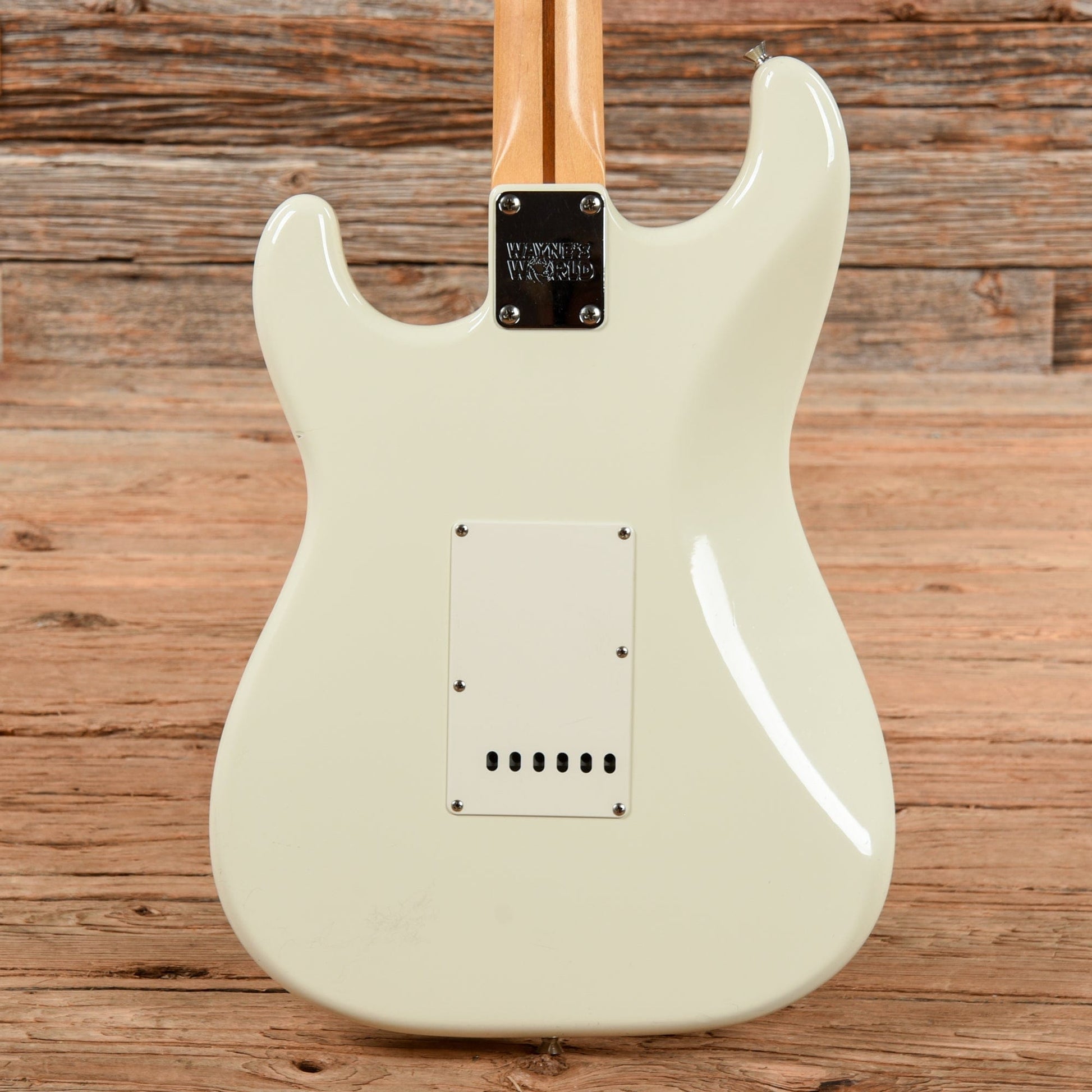 Fender Wayne's World Squier Strat White Electric Guitars / Solid Body