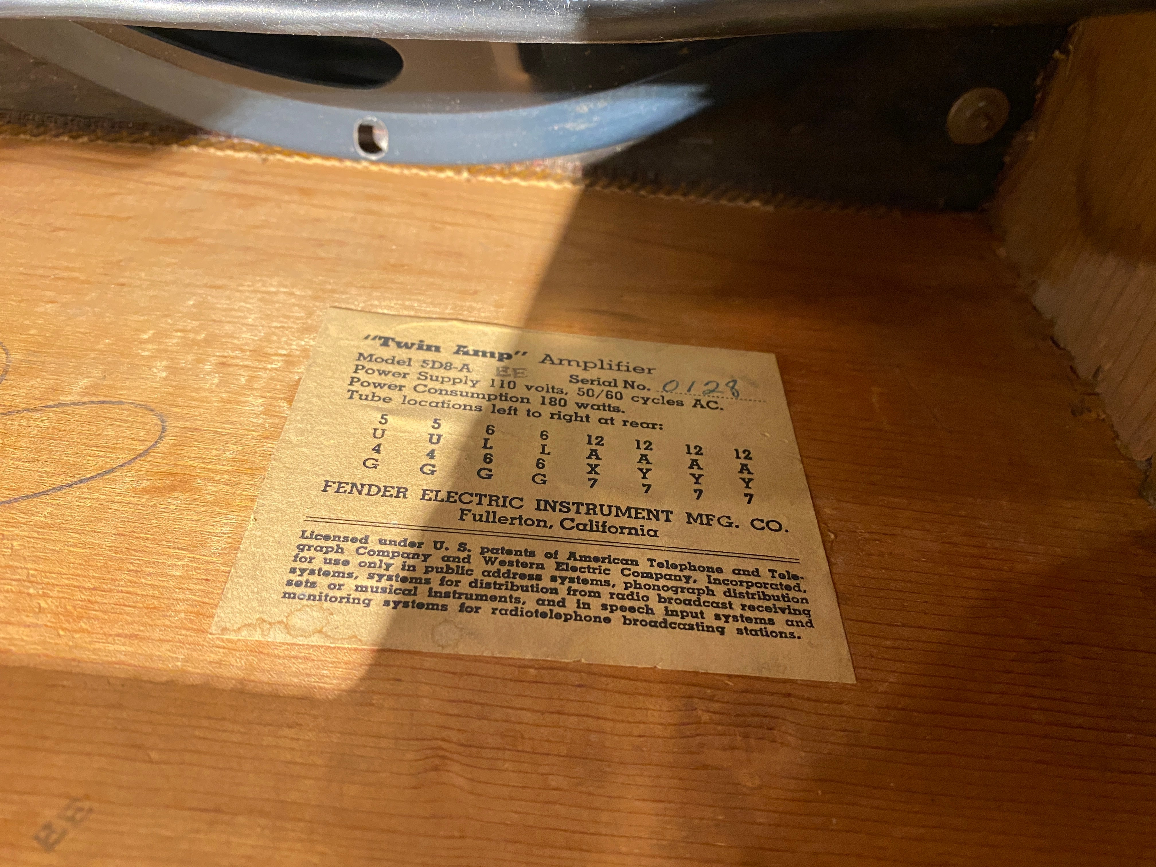 Fender High Power Tweed Twin  1955