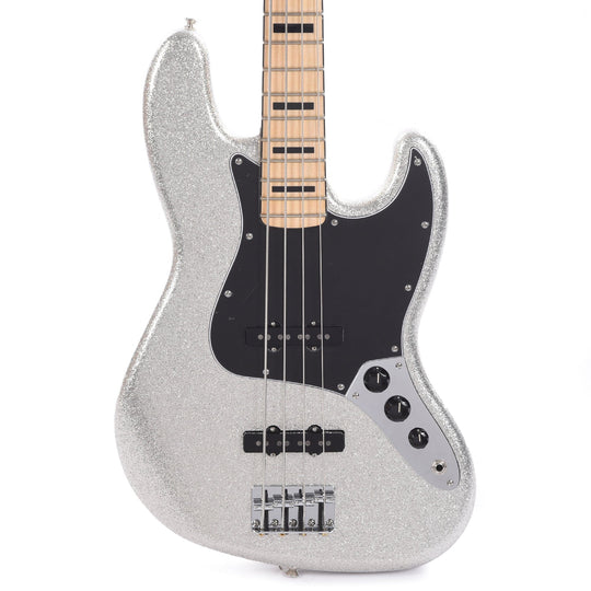 Fender Limited Edition Artist Mikey Way Jazz Bass Silver Sparkle w/Signed Pickguard