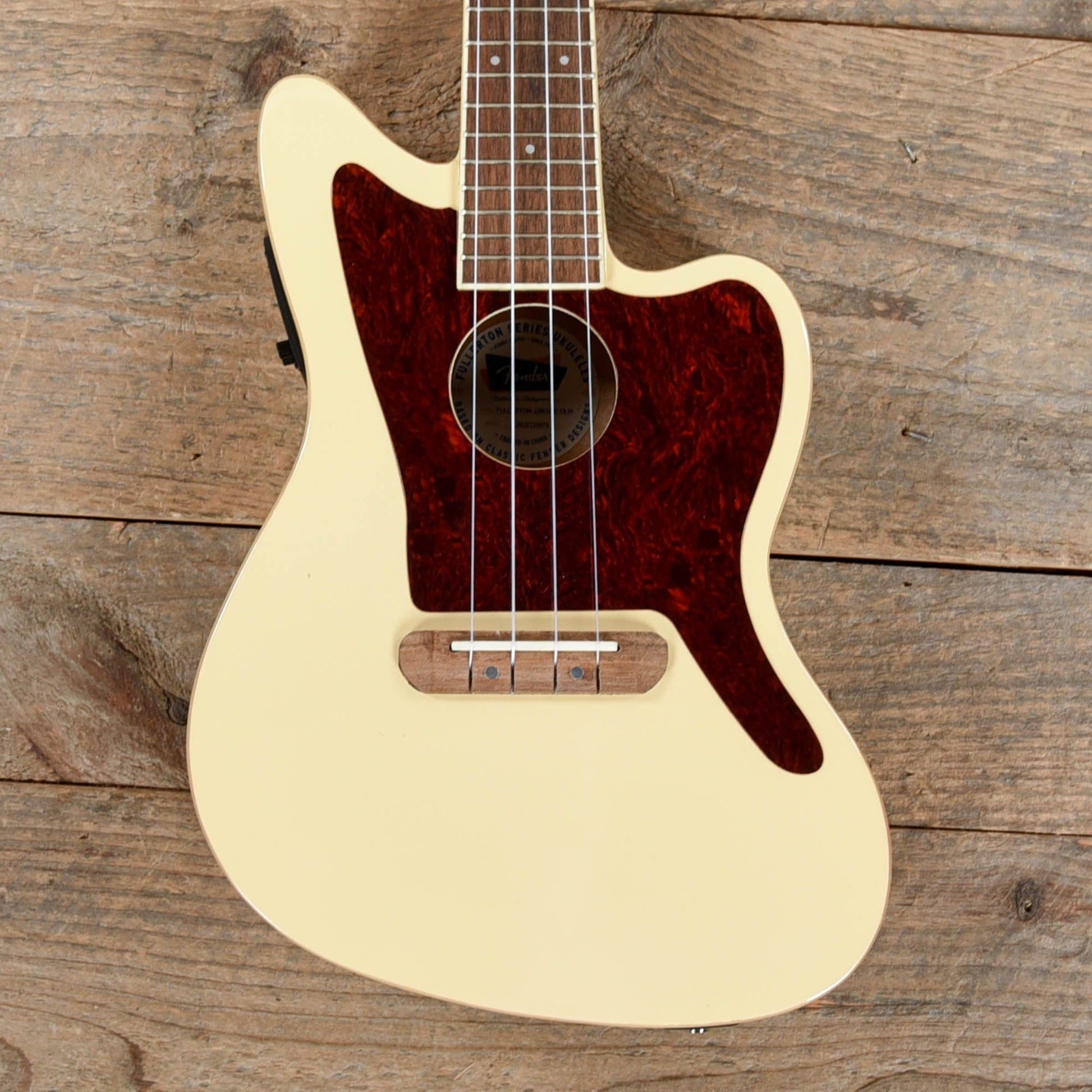 Fender Fullerton Jazzmaster Ukulele Olympic White Folk Instruments / Ukuleles