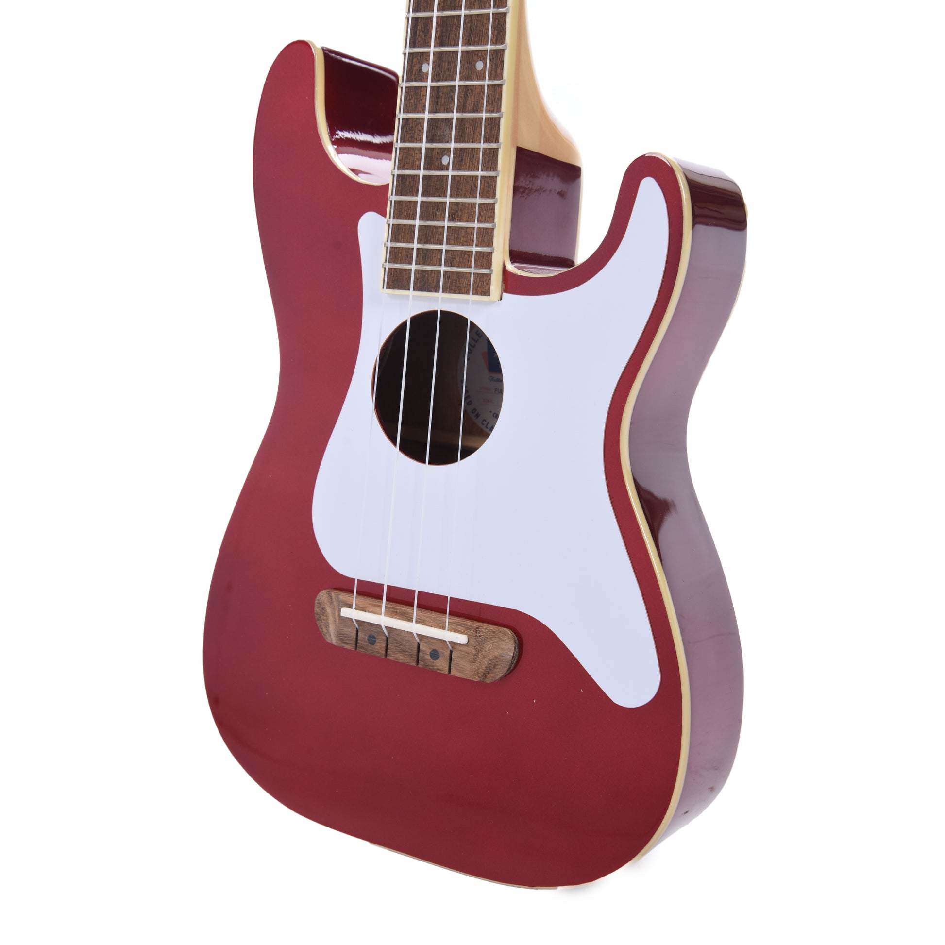 Fender Fullerton Stratocaster Ukulele Candy Apple Red Folk Instruments / Ukuleles