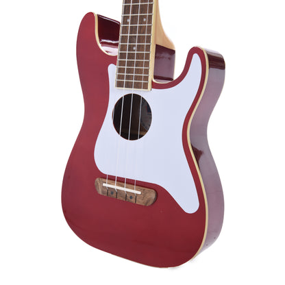 Fender Fullerton Stratocaster Ukulele Candy Apple Red Folk Instruments / Ukuleles
