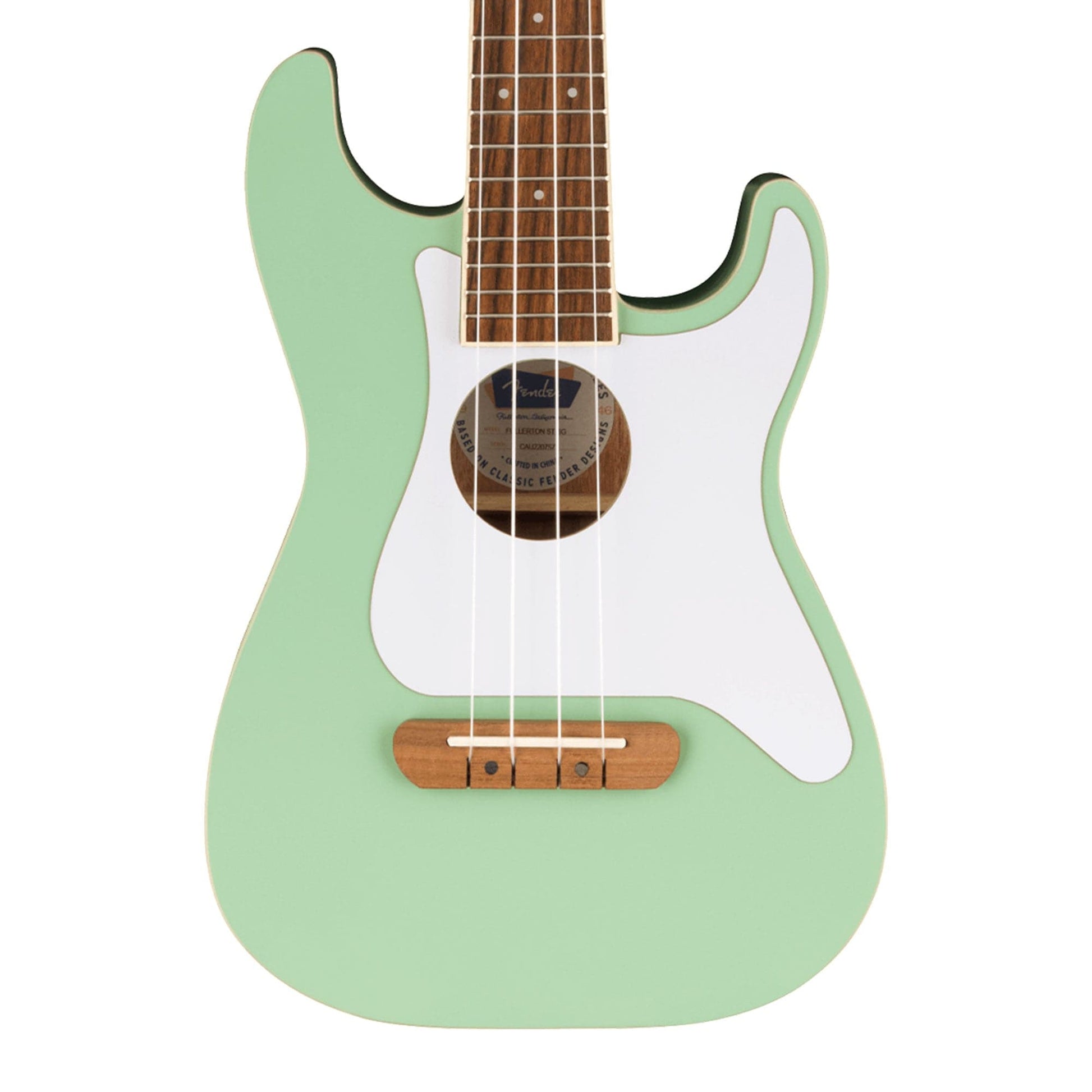 Fender Fullerton Stratocaster Ukulele Surf Green Folk Instruments / Ukuleles