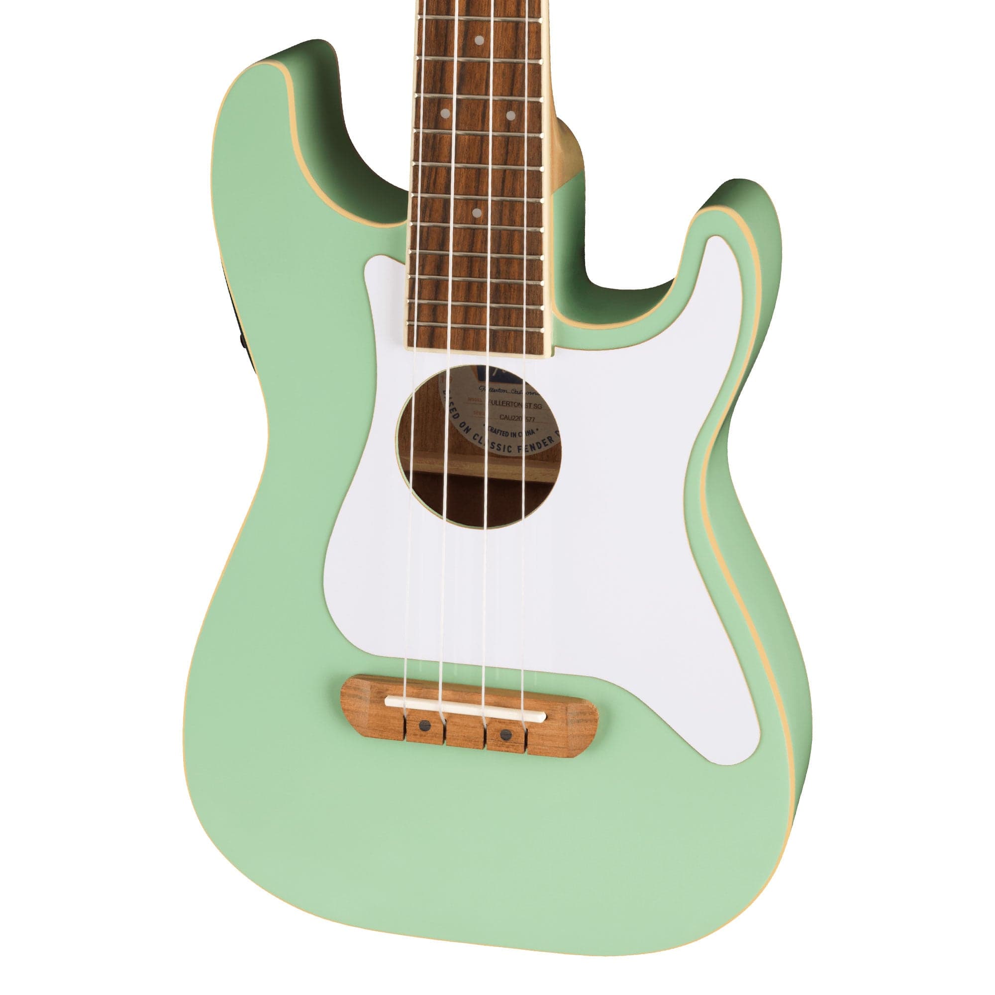 Fender Fullerton Stratocaster Ukulele Surf Green Folk Instruments / Ukuleles