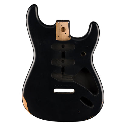 Fender Road Worn '50s Stratocaster Body Black Parts / Guitar Bodies
