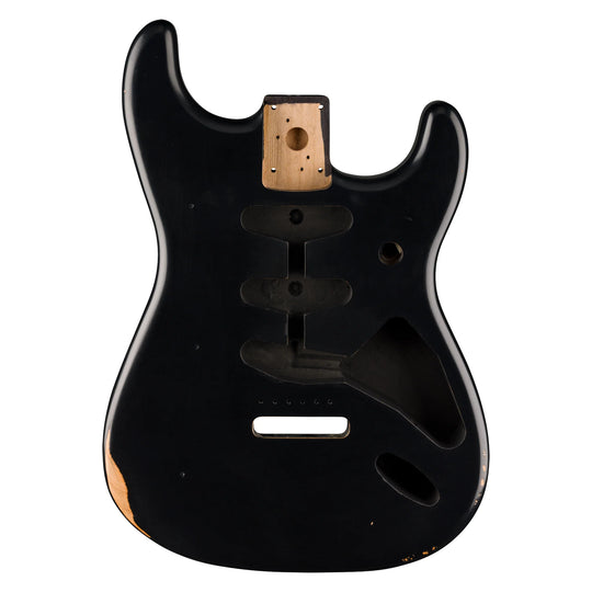 Fender Road Worn '50s Stratocaster Body Black Parts / Guitar Bodies