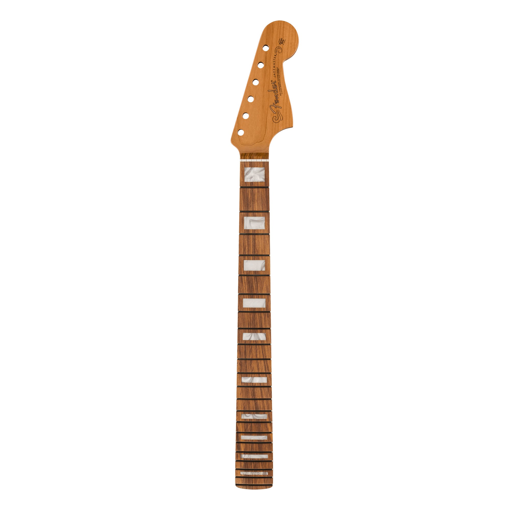Fender Roasted Jazzmaster Neck, Block Inlays, 22 Medium Jumbo Frets, 9.5