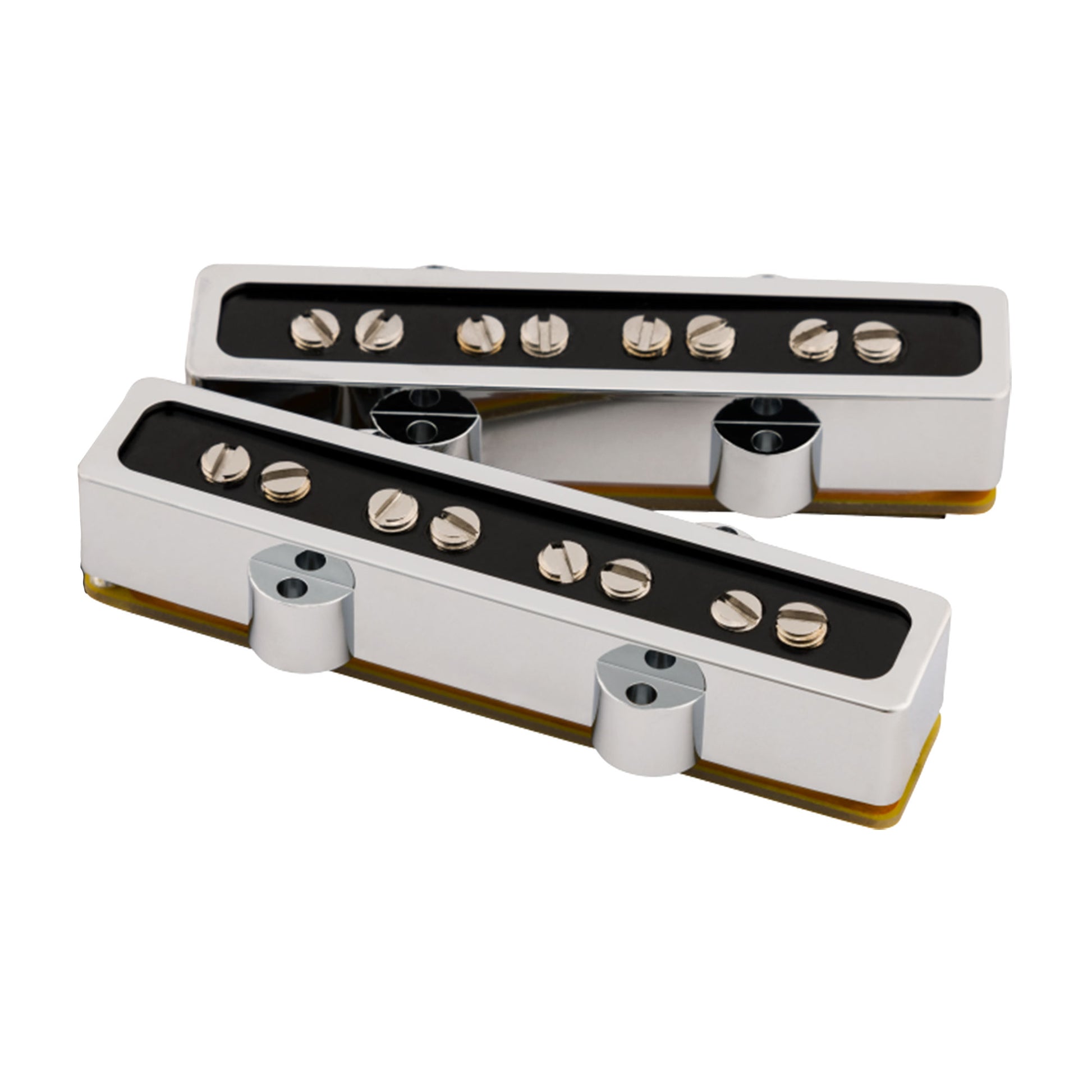 Fender Cobalt Chrome Jazz Bass Pickup Set Parts / Guitar Pickups