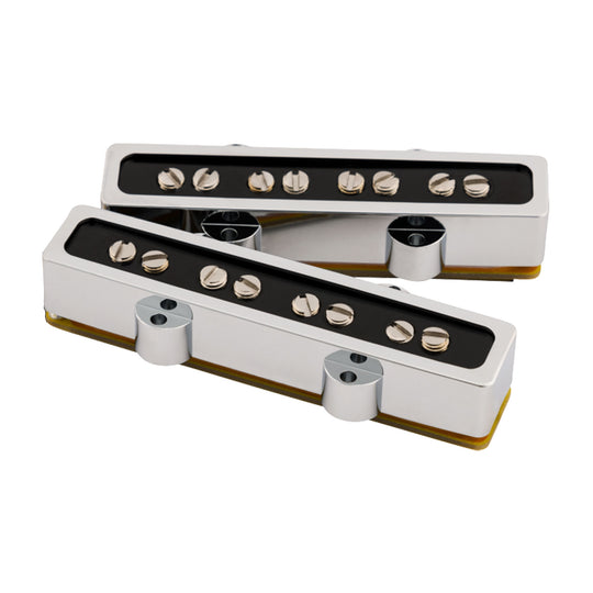 Fender Cobalt Chrome Jazz Bass Pickup Set Parts / Guitar Pickups