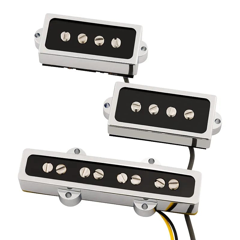 Fender Cobalt Chrome P/J Bass Pickup Set Parts / Guitar Pickups