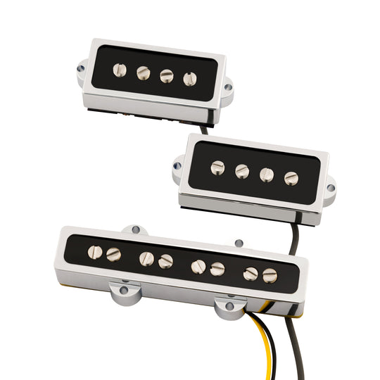 Fender Cobalt Chrome P/J Bass Pickup Set Parts / Guitar Pickups