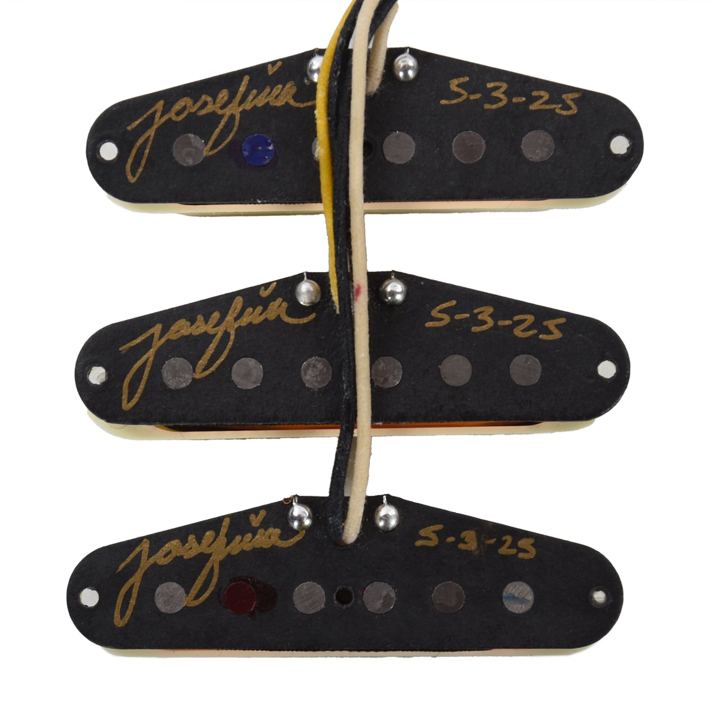 Fender Custom Shop Josefina Hand-Wound Dual-Mag II Stratocaster Pickup Set Aged White Parts / Guitar Pickups