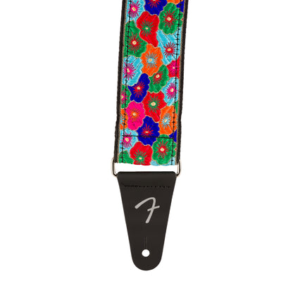 Fender Wild Bloom Guitar Strap Blue 2" Straps