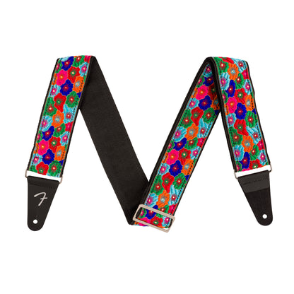 Fender Wild Bloom Guitar Strap Blue 2" Straps