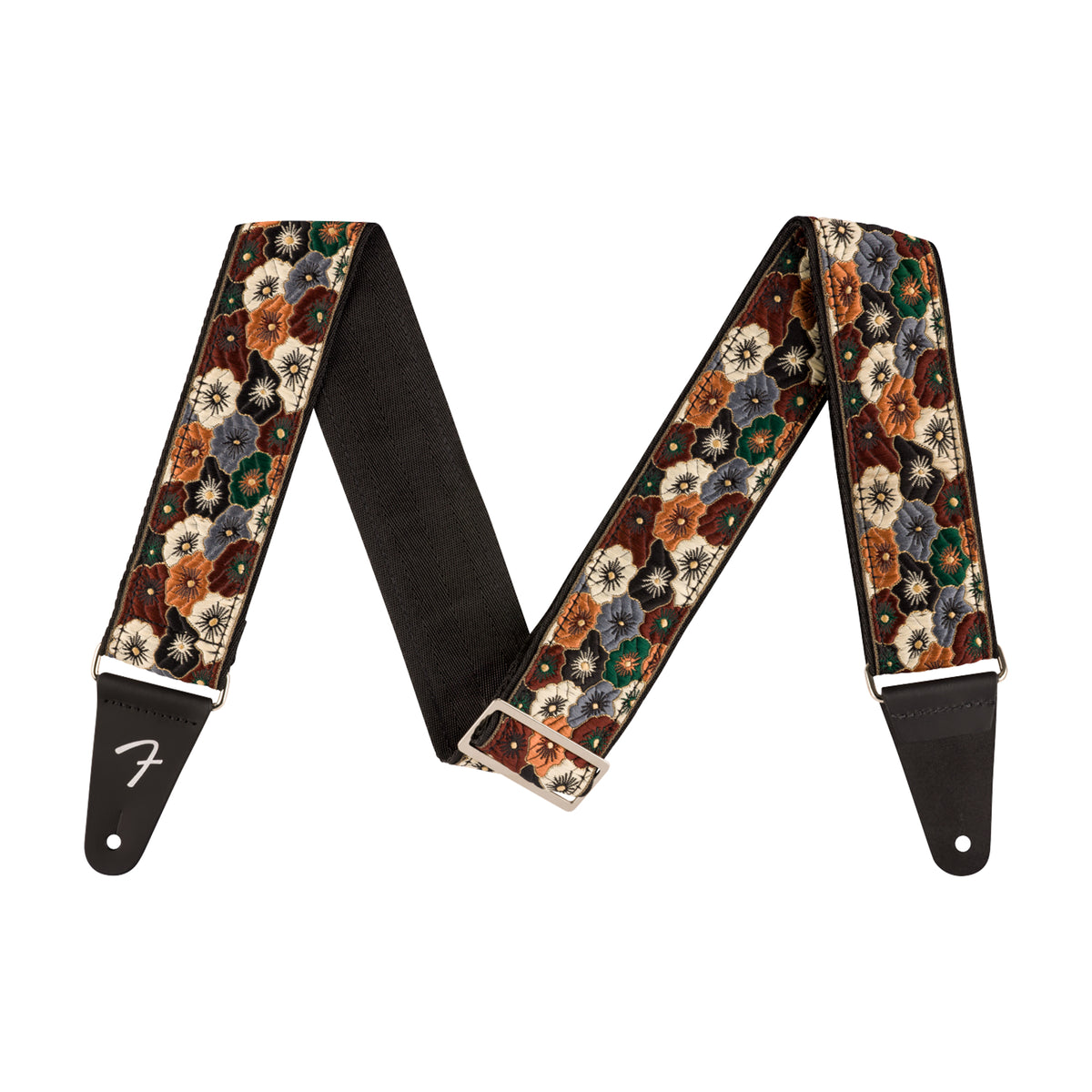 Fender Wild Bloom Guitar Strap Brown 2" Straps