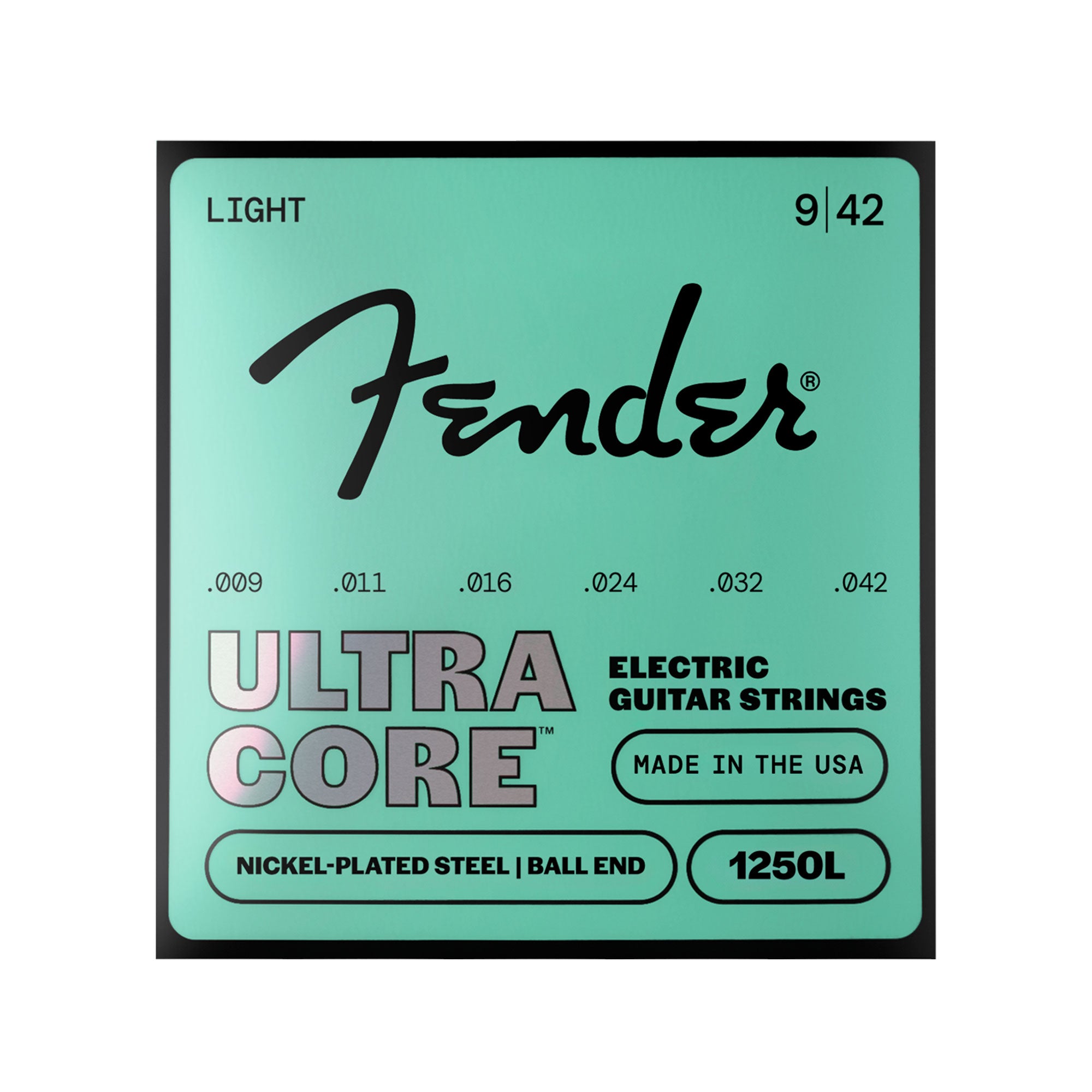 Fender Ultracore 1250L Nickel Plated Ball End Guitar Strings 9-42 Strings