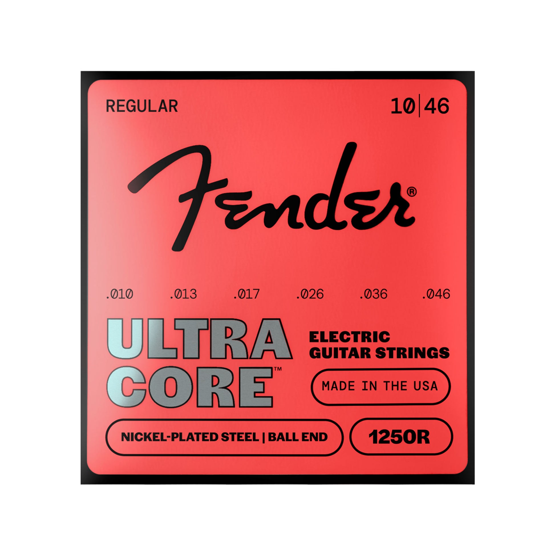 Fender Ultracore 1250R Nickel Plated Ball End Guitar Strings 10-46 Strings