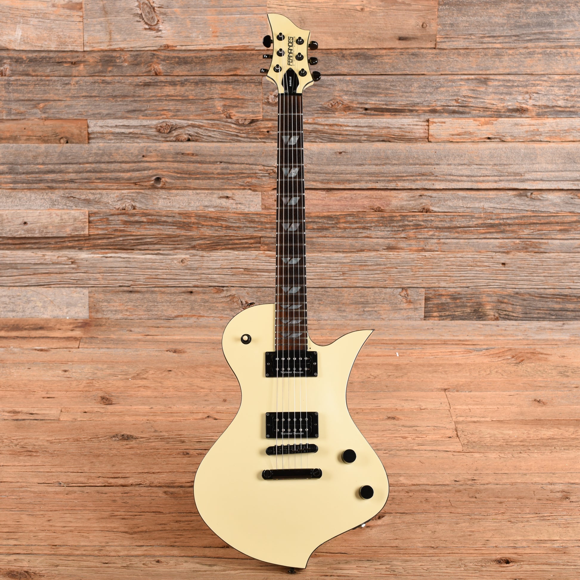 Fernandes Ravelle Deluxe White Electric Guitars