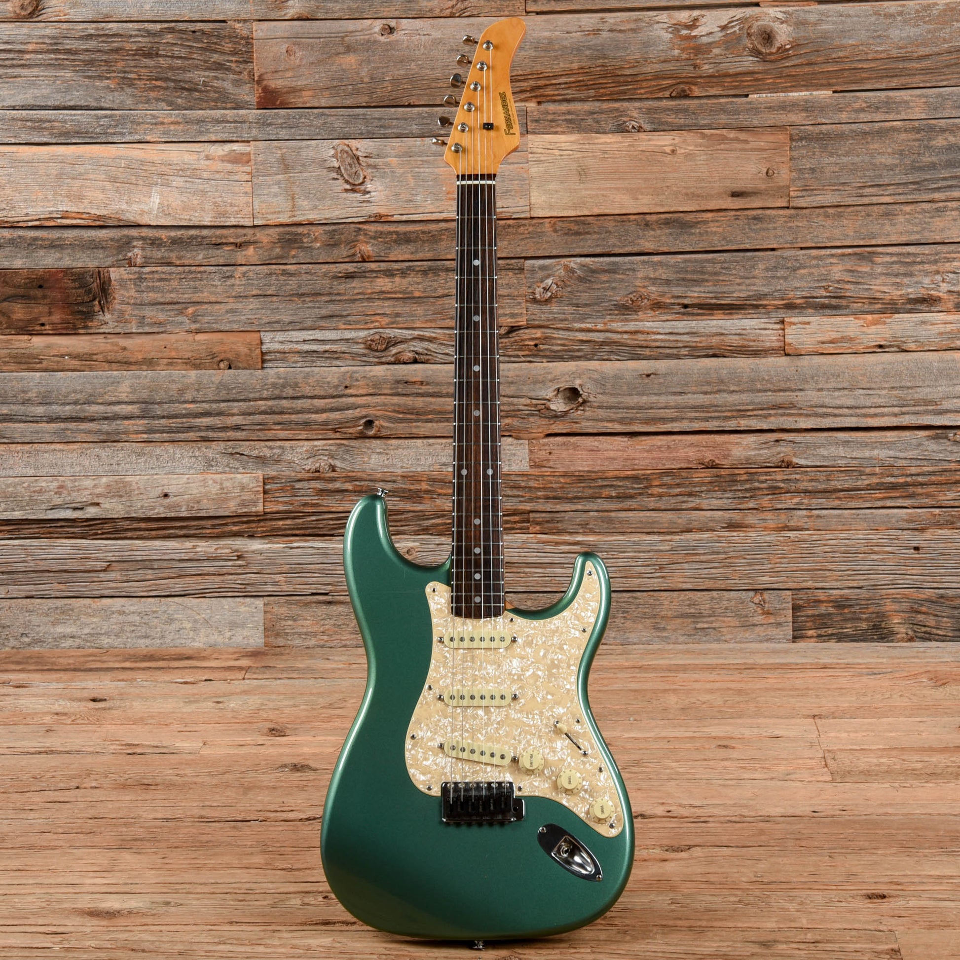 Fernandes S-Style Green Electric Guitars / Solid Body