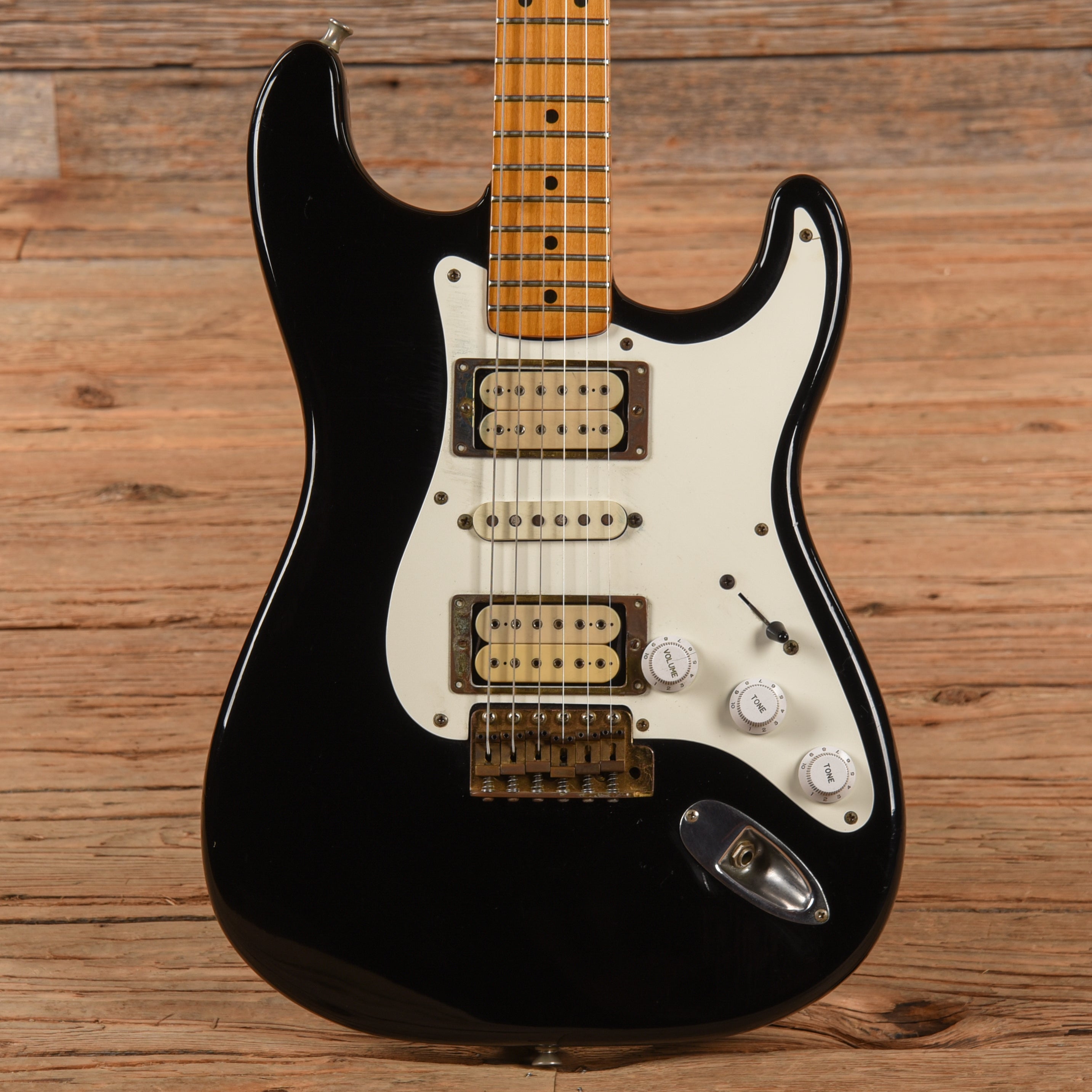 Fernandes ST-85DM Dave Murray Black 1980s – Chicago Music Exchange