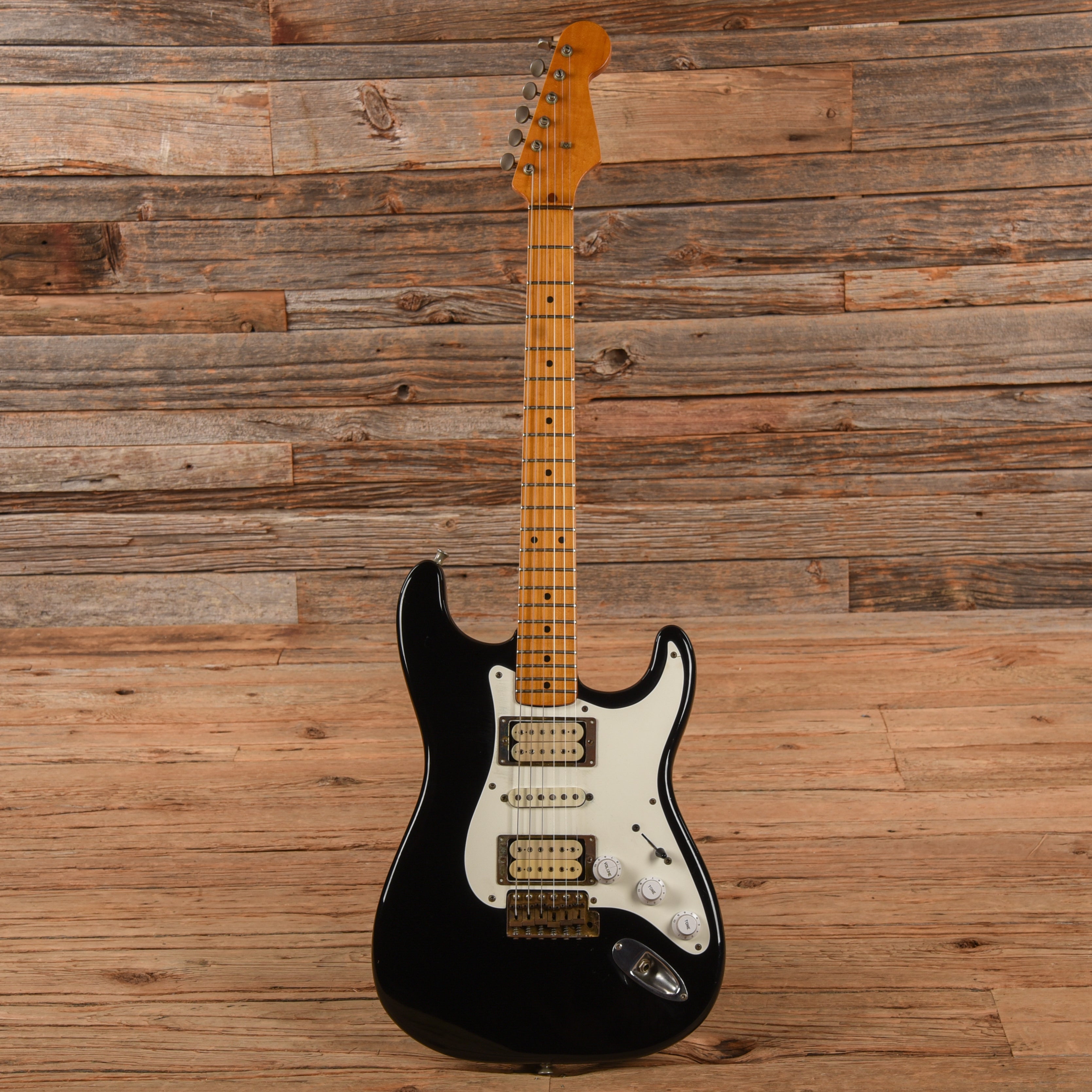 Fernandes ST-85DM Dave Murray Black 1980s – Chicago Music Exchange