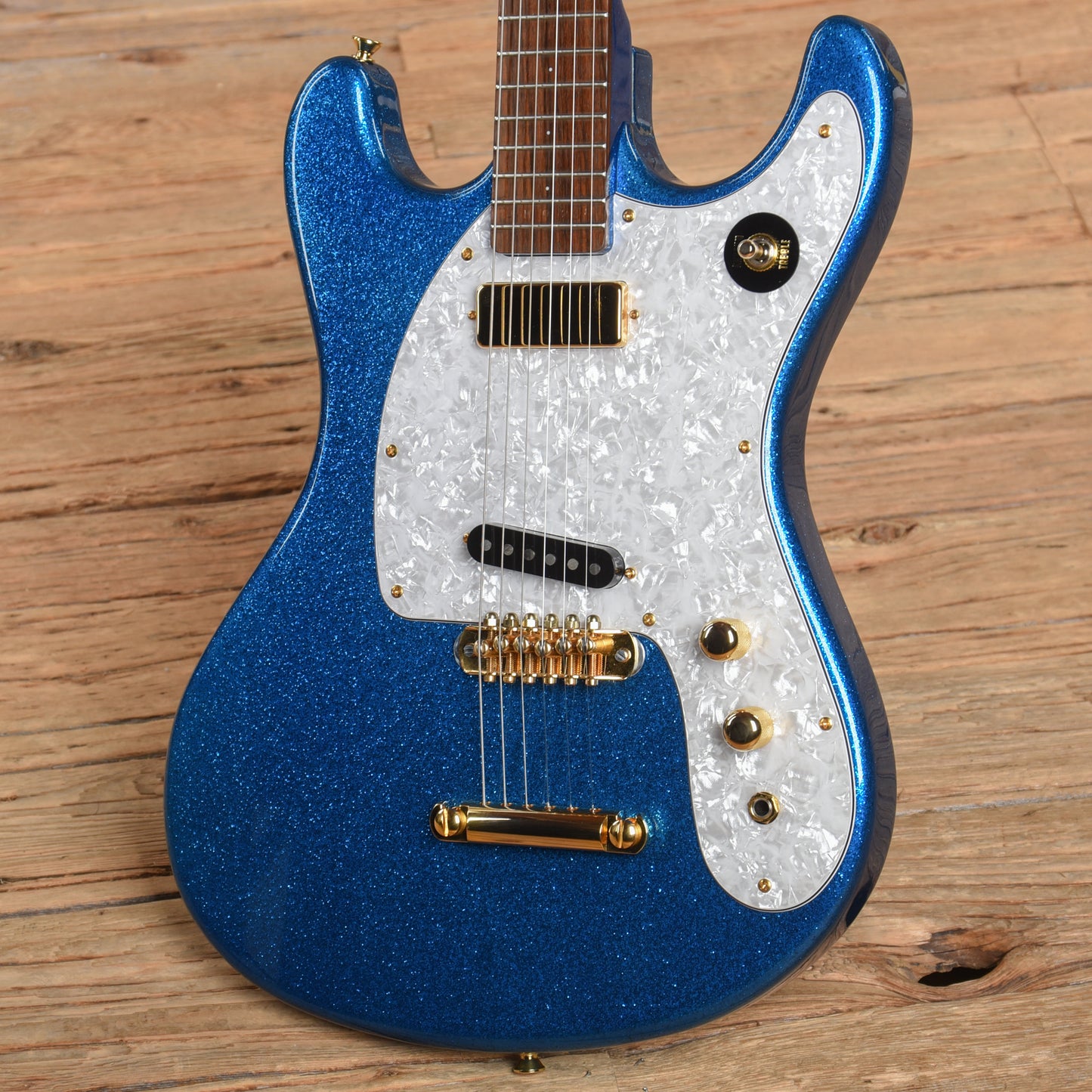 Fillmore Johnny Ramone Forever Tribute Model Blue Sparkle Electric Guitars / Solid Body