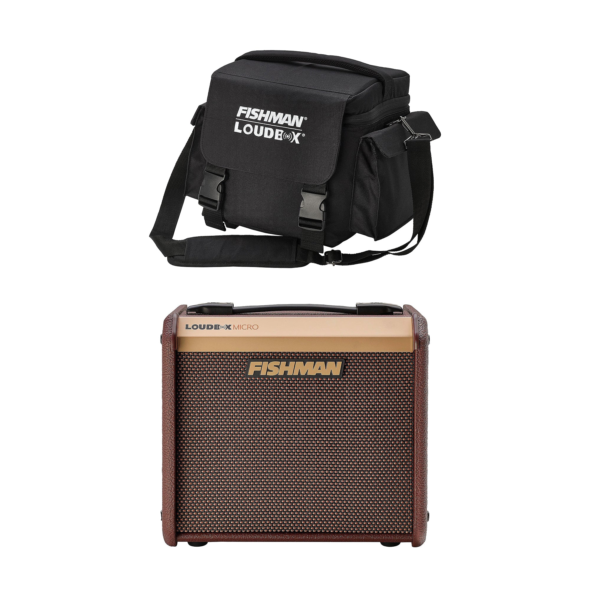 Fishman Loudbox Micro 40w Acoustic Instrument Amp and Micro Deluxe Carry Bag Bundle Amps / Guitar Amps / Acoustic Guitar Amps