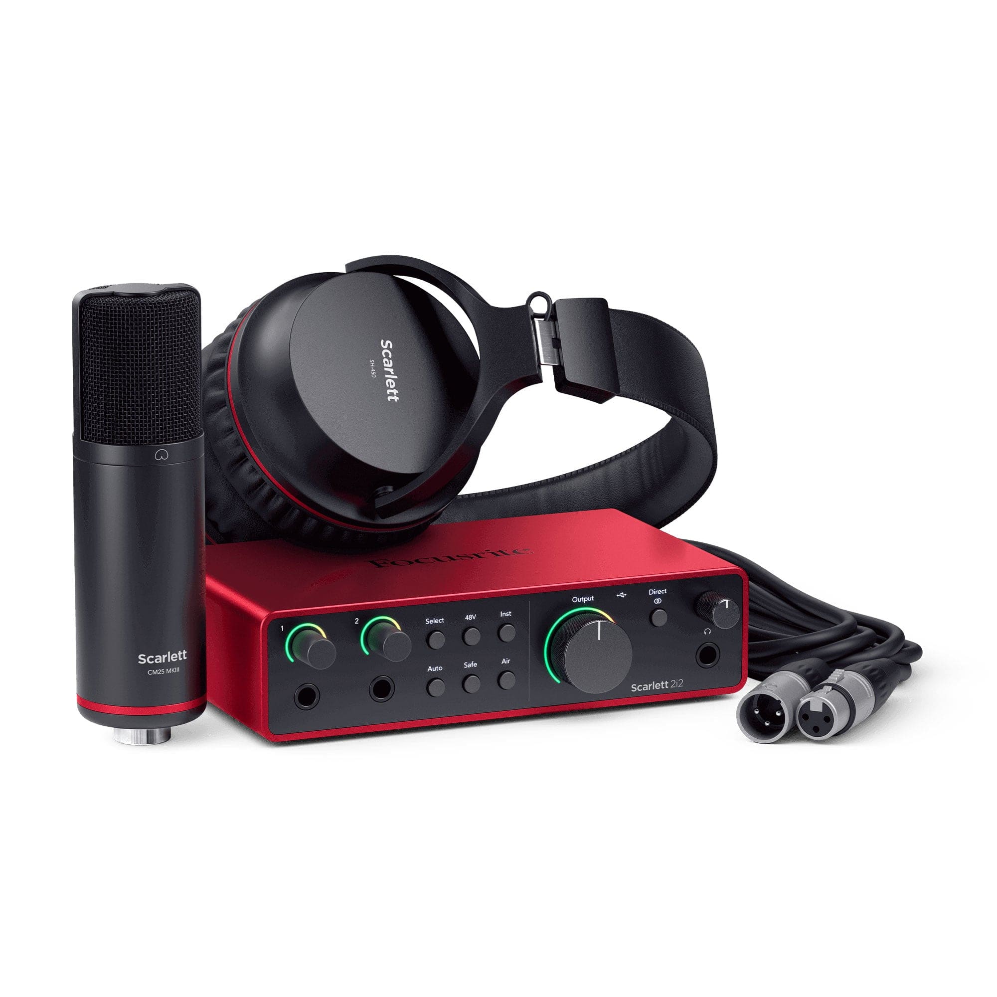 Focusrite Scarlett 2i2 Studio 4th Gen USB 2x2 Audio Interface Recording Bundle Pro Audio / Interfaces