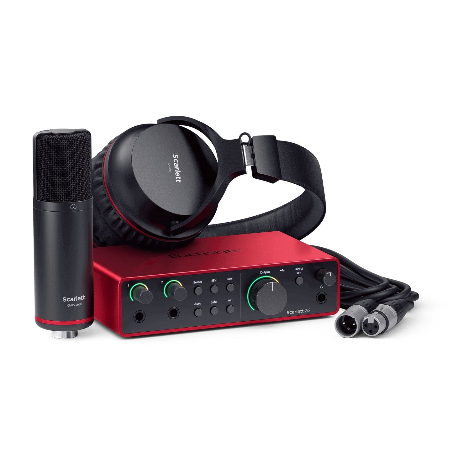 Focusrite Scarlett 2i2 Studio 4th Gen USB 2x2 Audio Interface Recording Bundle Pro Audio / Interfaces