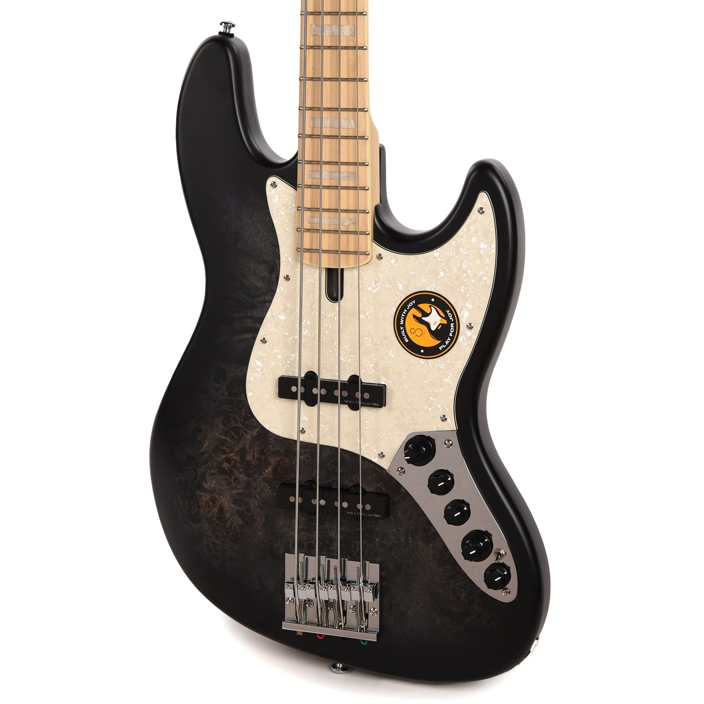 Sire Marcus Miller V7 4-String Swamp Ash/Poplar Reissue Transparent Black Satin