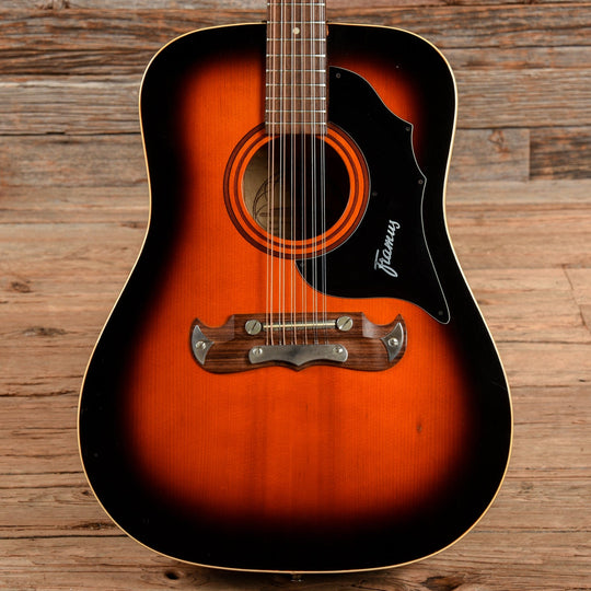 Framus Texan 51296 12 String Sunburst 1960s Acoustic Guitars / Dreadnought
